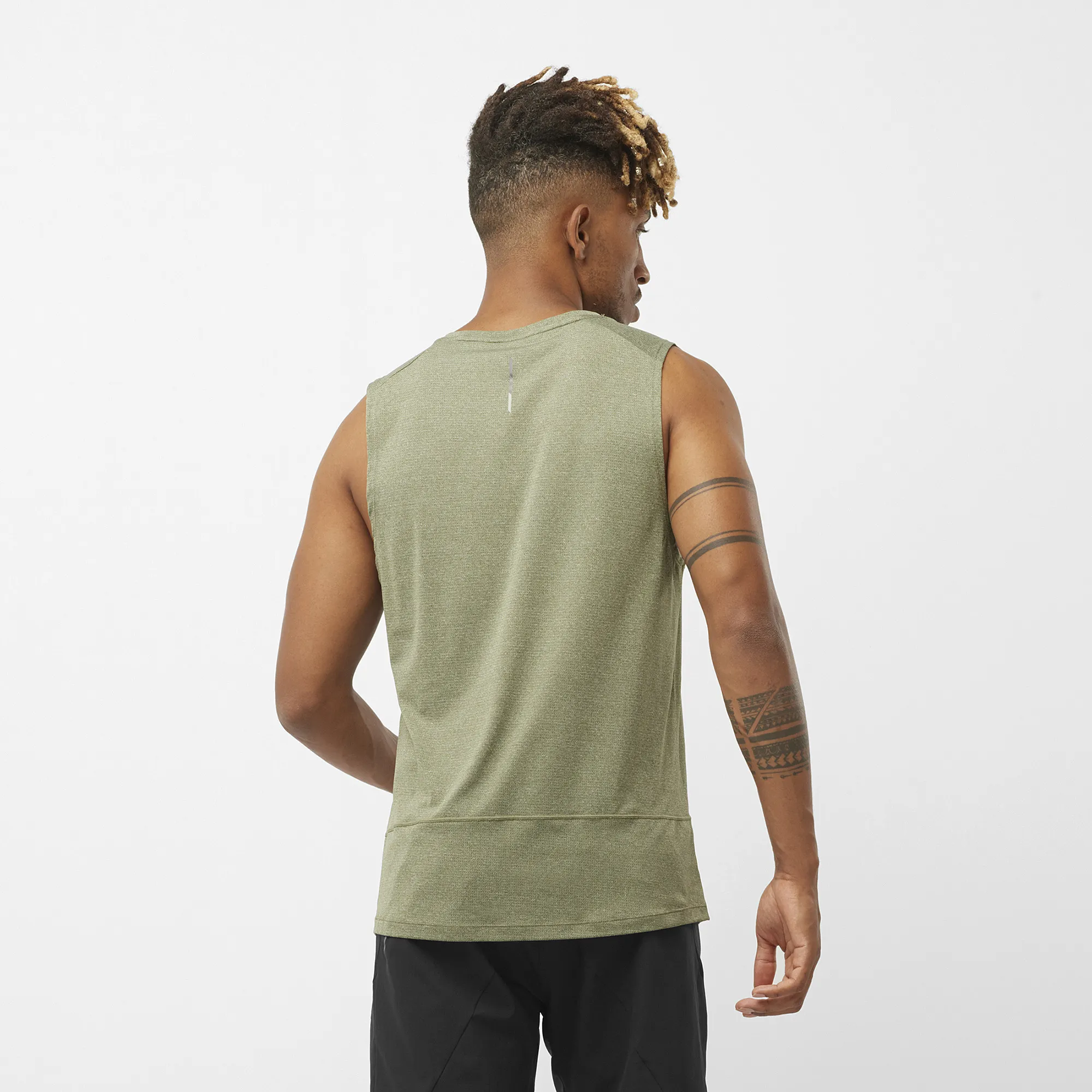 Salomon Men's Cross Run Tank Grape Leaf/Heather | Buy Salomon Men's Cross Run Tank Grape Leaf/Heather here | Outnorth