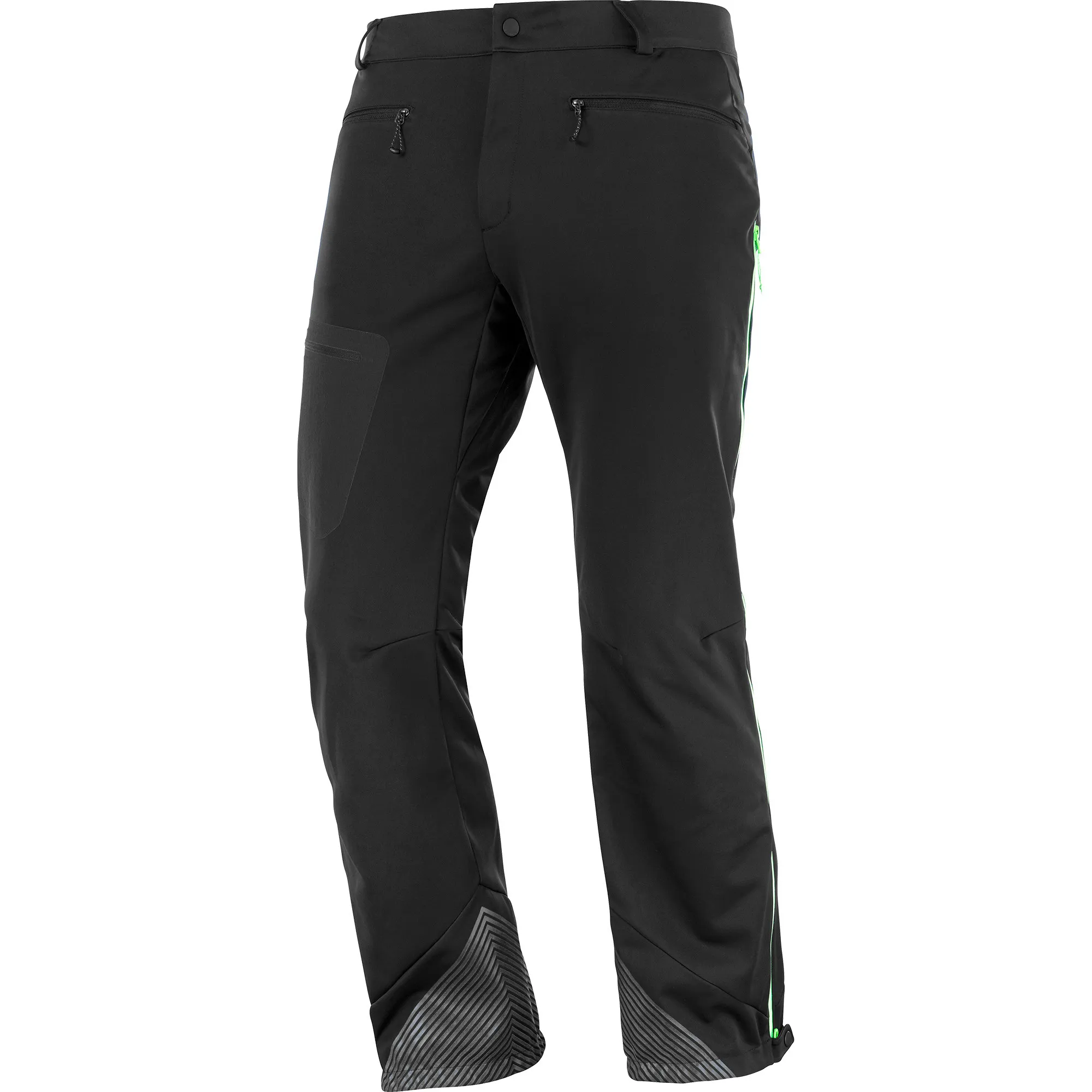 Salomon Men's MTN GORE-TEX Softshell Pant Deep Black/Green Gecko | Buy Salomon Men's MTN GORE-TEX Softshell Pant Deep 