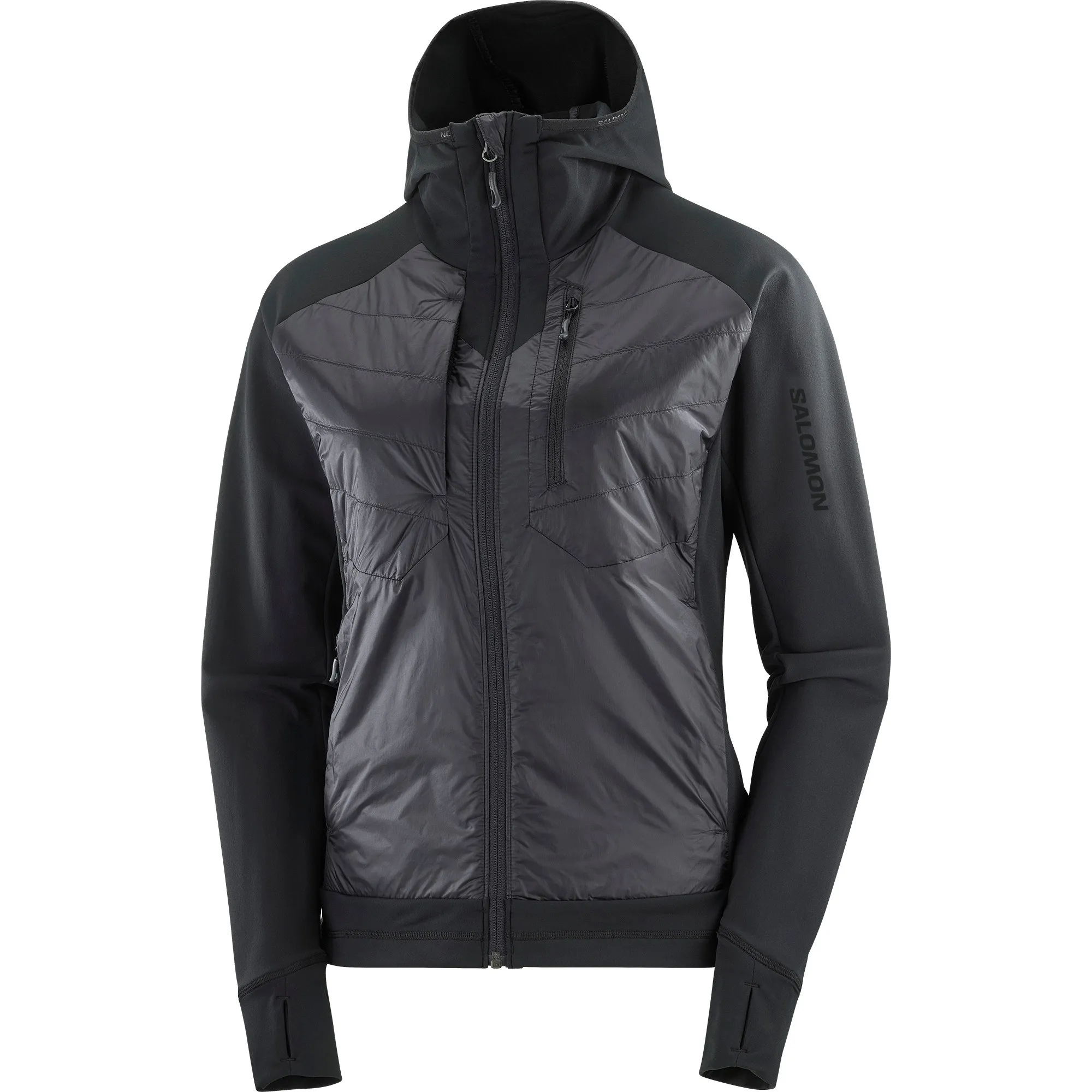 Salomon Women's Elixir Hybrid Hooded Deep Black | Buy Salomon Women's Elixir Hybrid Hooded Deep Black here | Outnorth