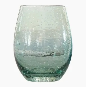 Seeded Wine Glass- Green