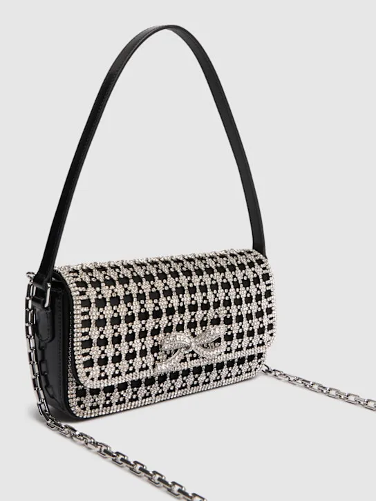 Self-portrait   Chainmail crystal shoulder bag 