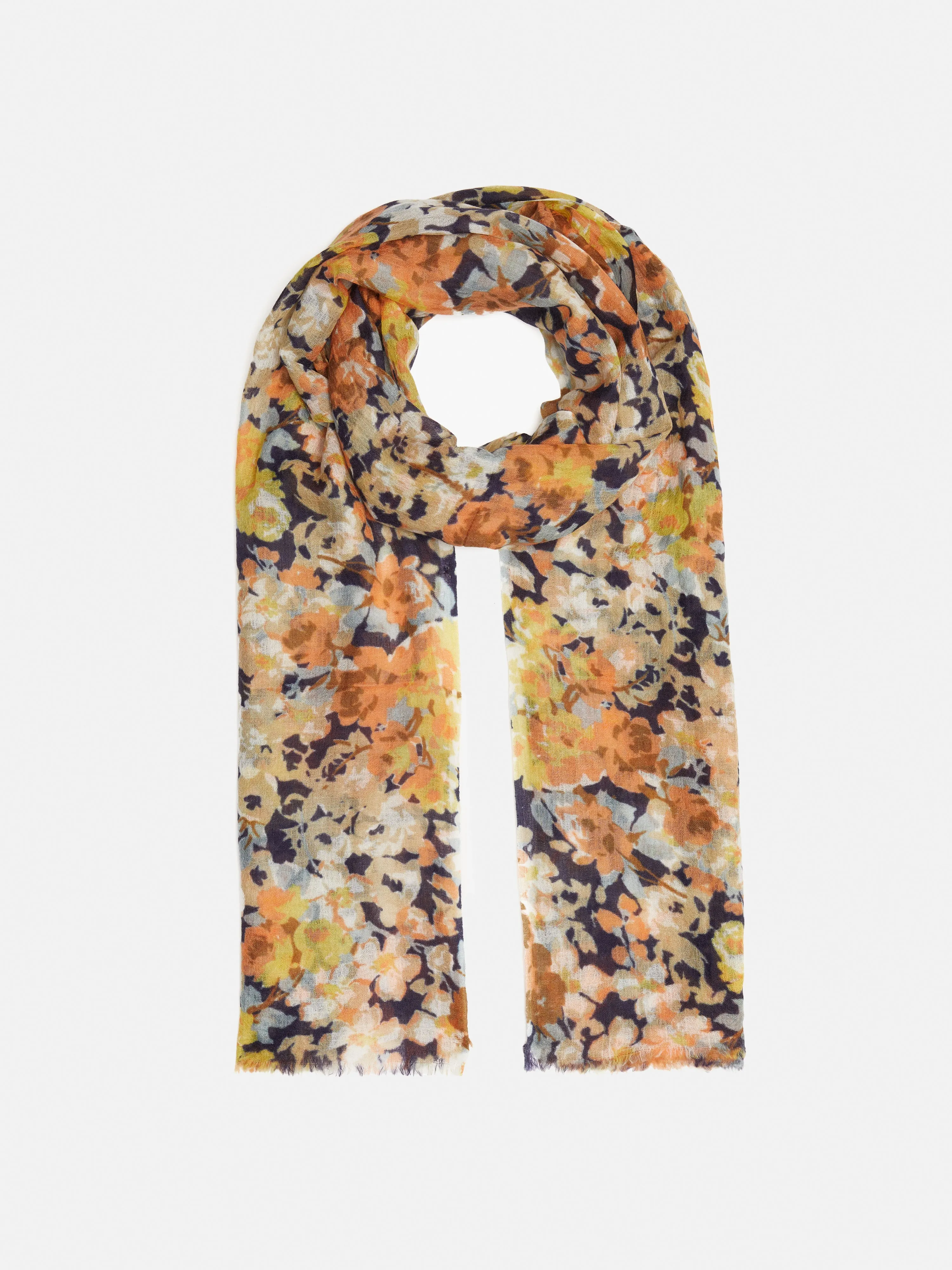 Sheer Petal Gauze Scarf | Multi