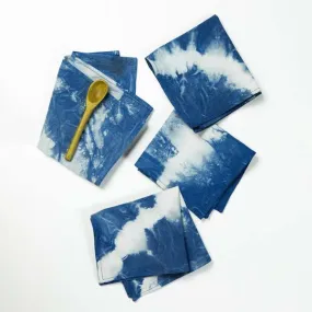 Shibori Party Napkins - Indigo