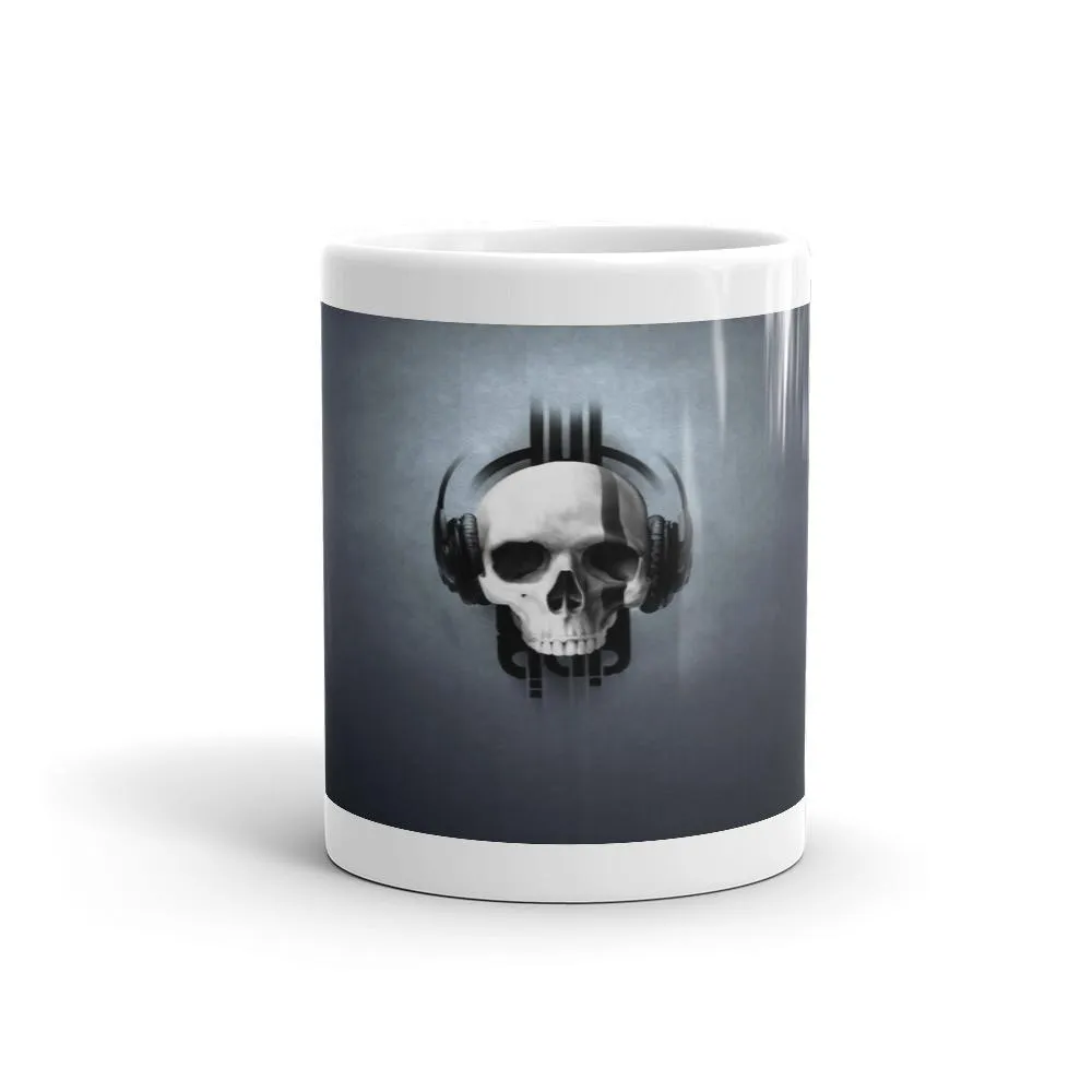 Skull Headphones Mug