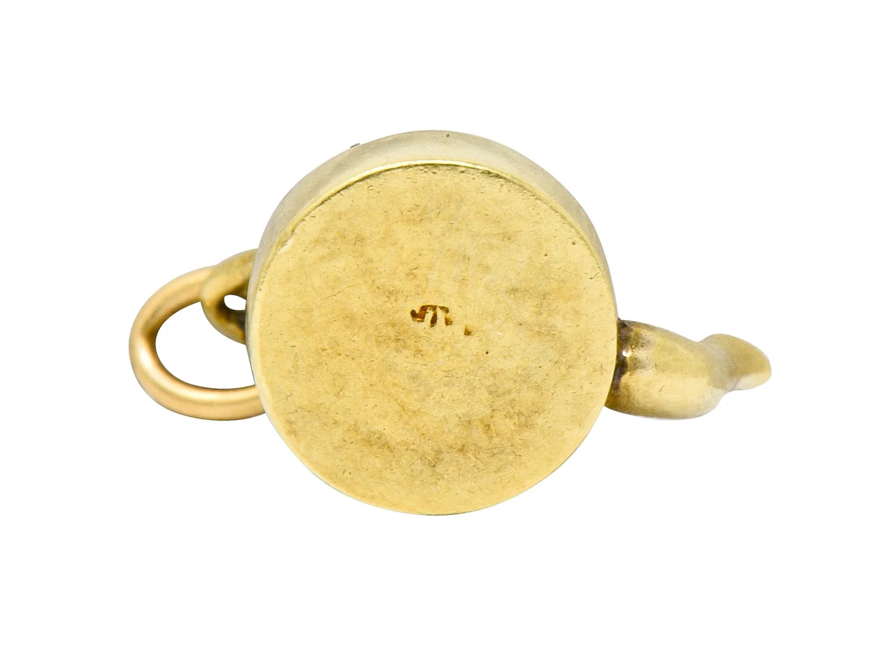 Sloan & Co. Art Nouveau 14 Karat Gold Tea Kettle Charm