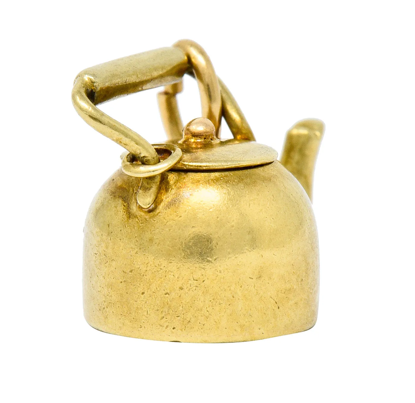 Sloan & Co. Art Nouveau 14 Karat Gold Tea Kettle Charm