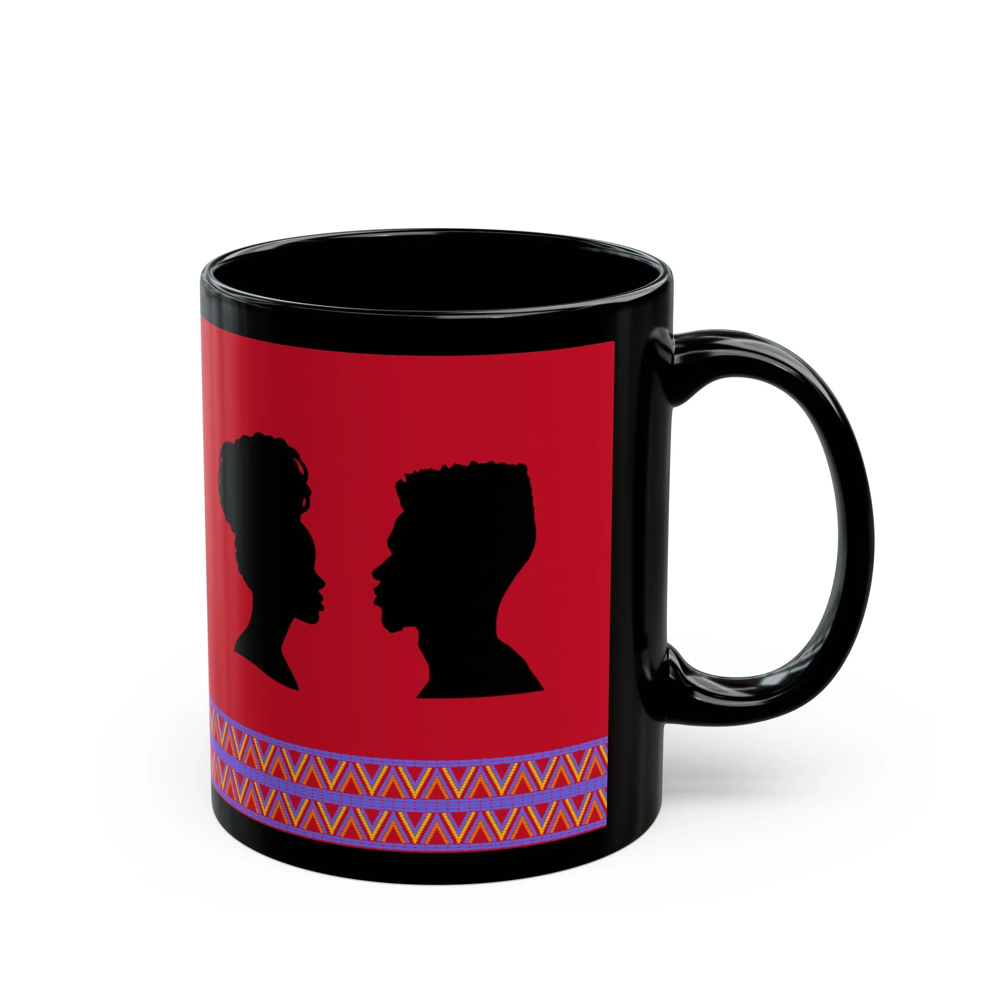 Soulful Silhouette Couples Mug, 11 oz