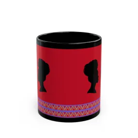 Soulful Silhouette Couples Mug, 11 oz