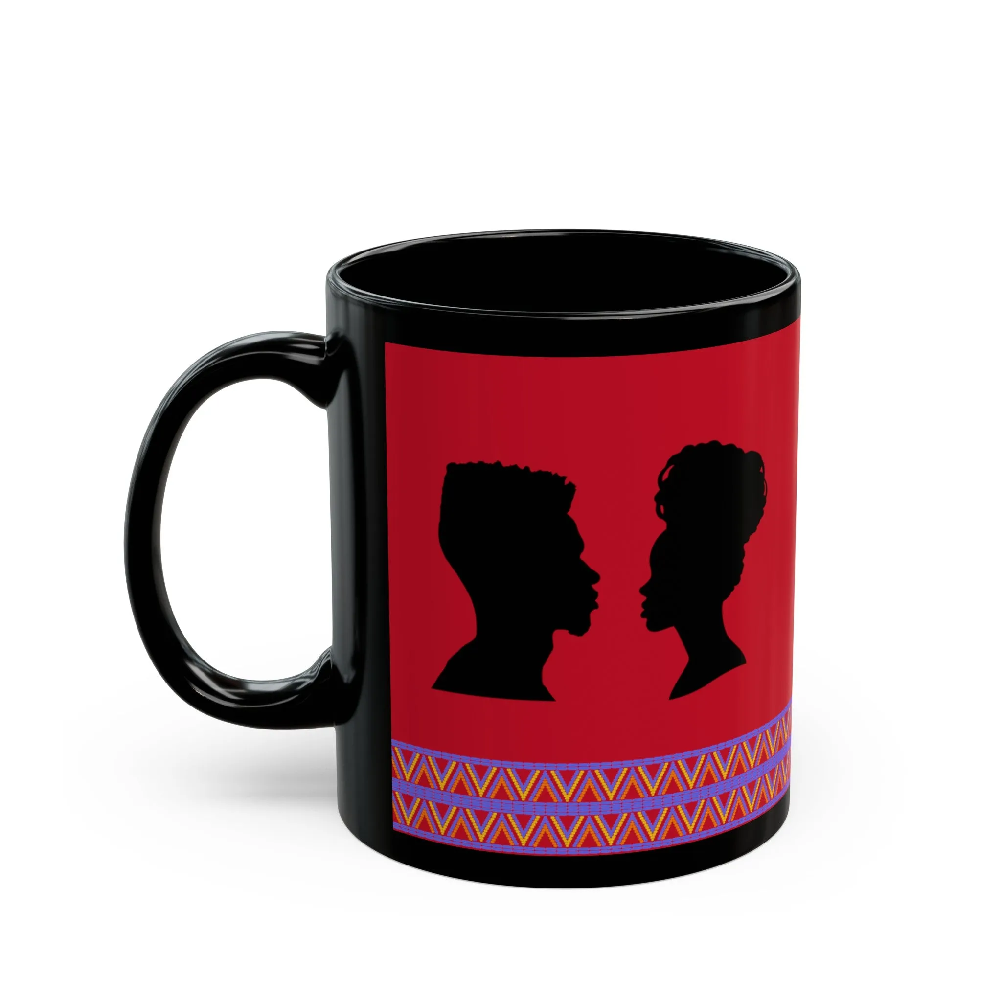 Soulful Silhouette Couples Mug, 11 oz