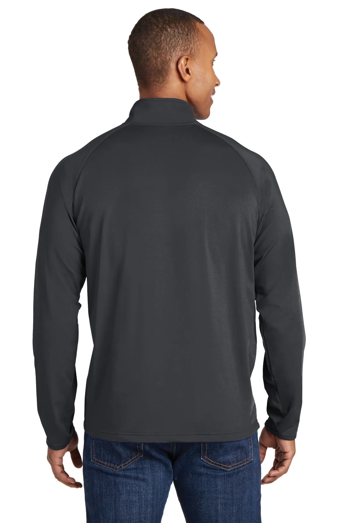 Sport-Tek Men's Tall Sport-Wick Stretch 1/2-Zip Pullover