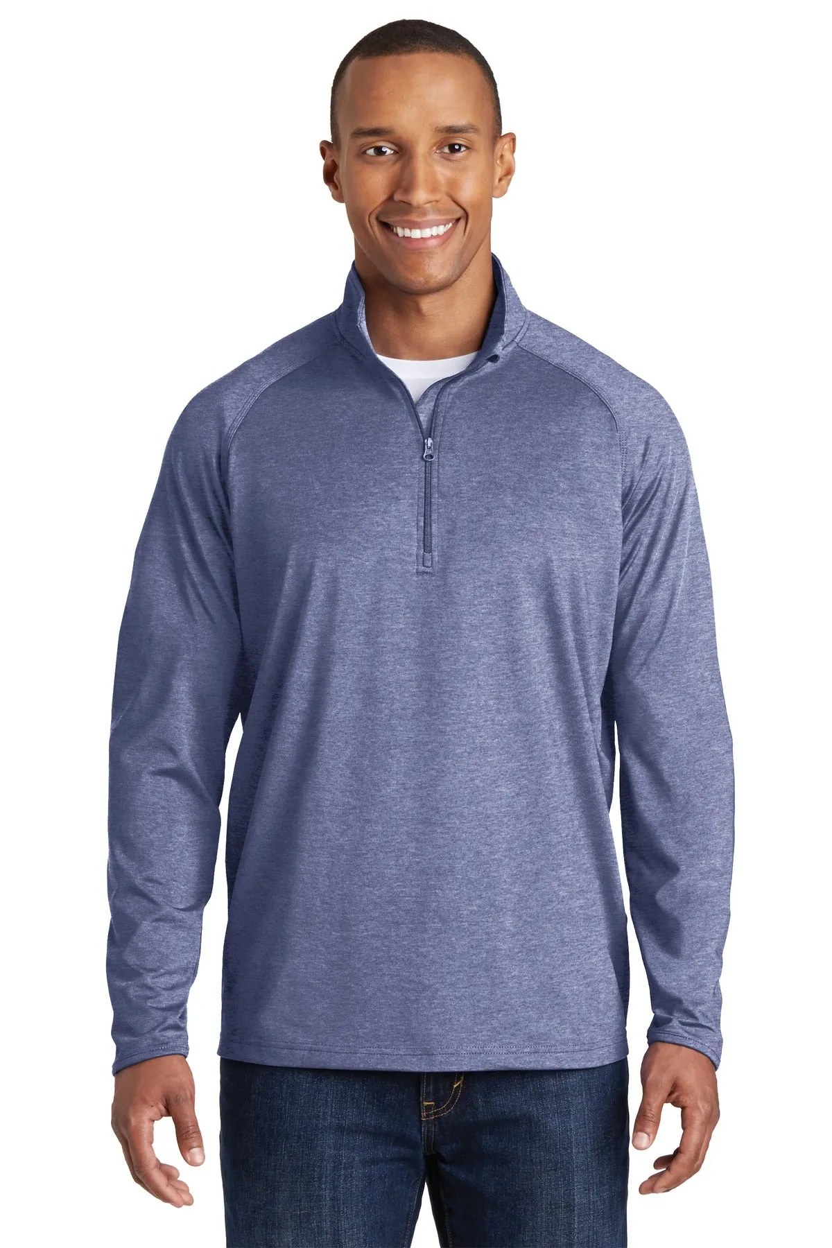 Sport-Tek Men's Tall Sport-Wick Stretch 1/2-Zip Pullover