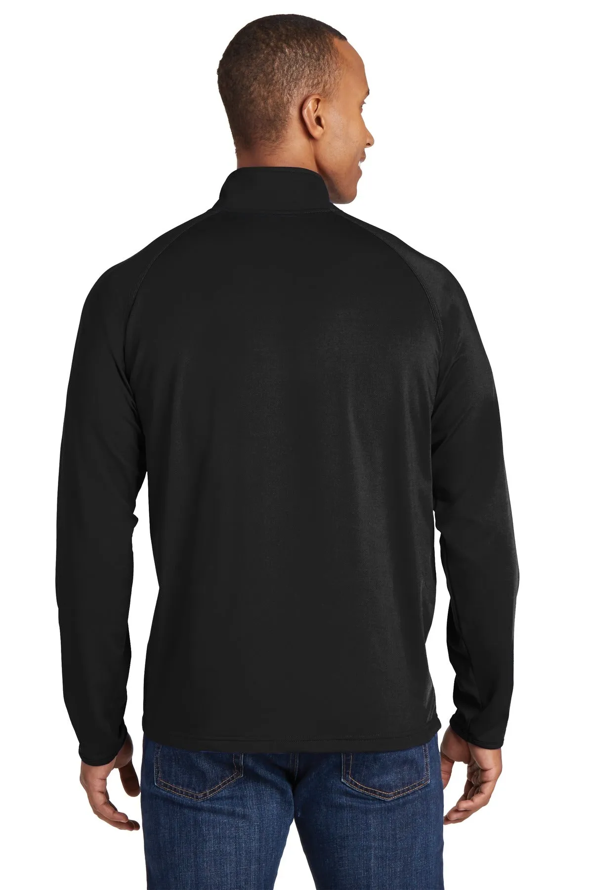 Sport-Tek Men's Tall Sport-Wick Stretch 1/2-Zip Pullover