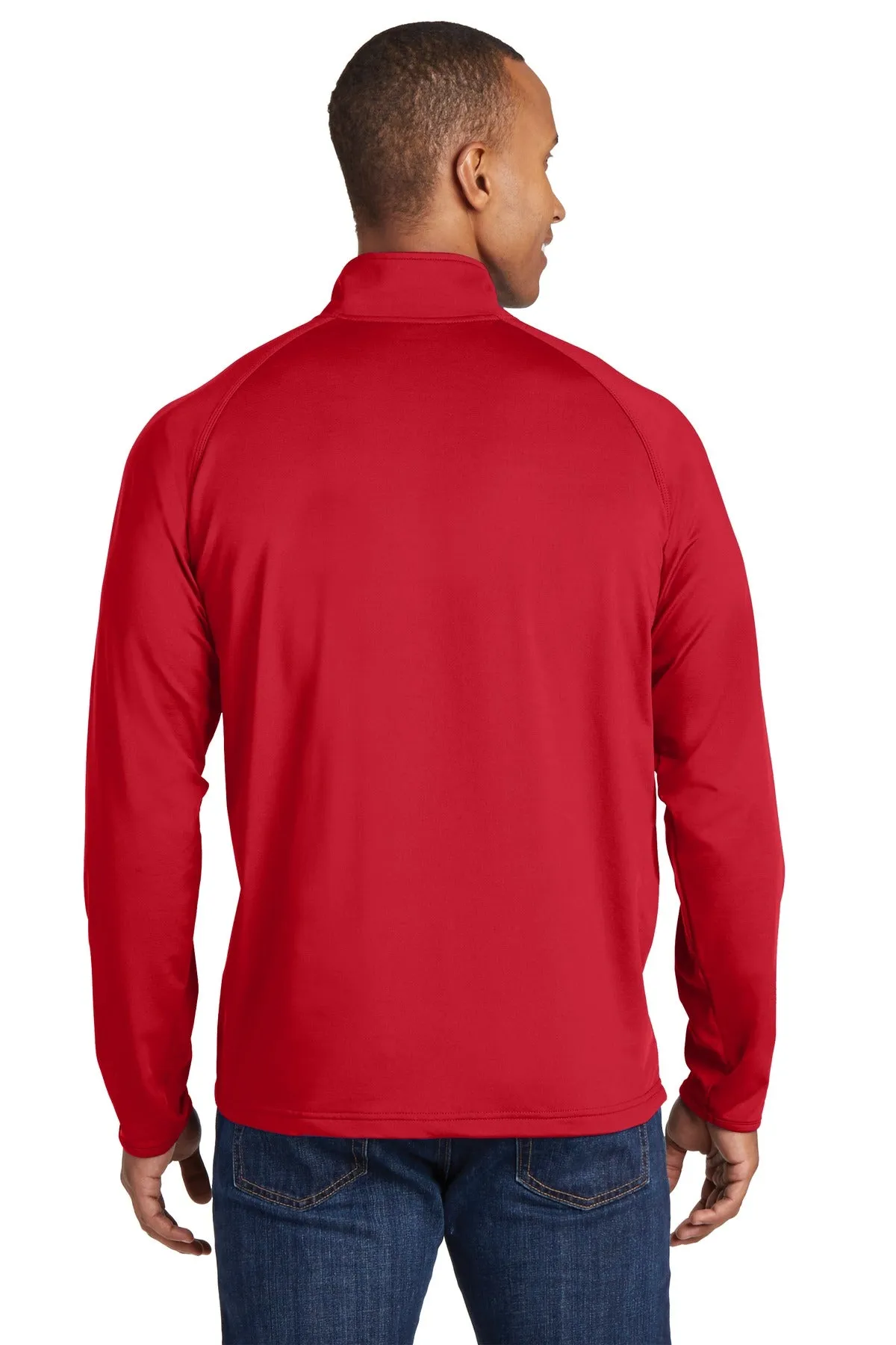 Sport-Tek Men's Tall Sport-Wick Stretch 1/2-Zip Pullover