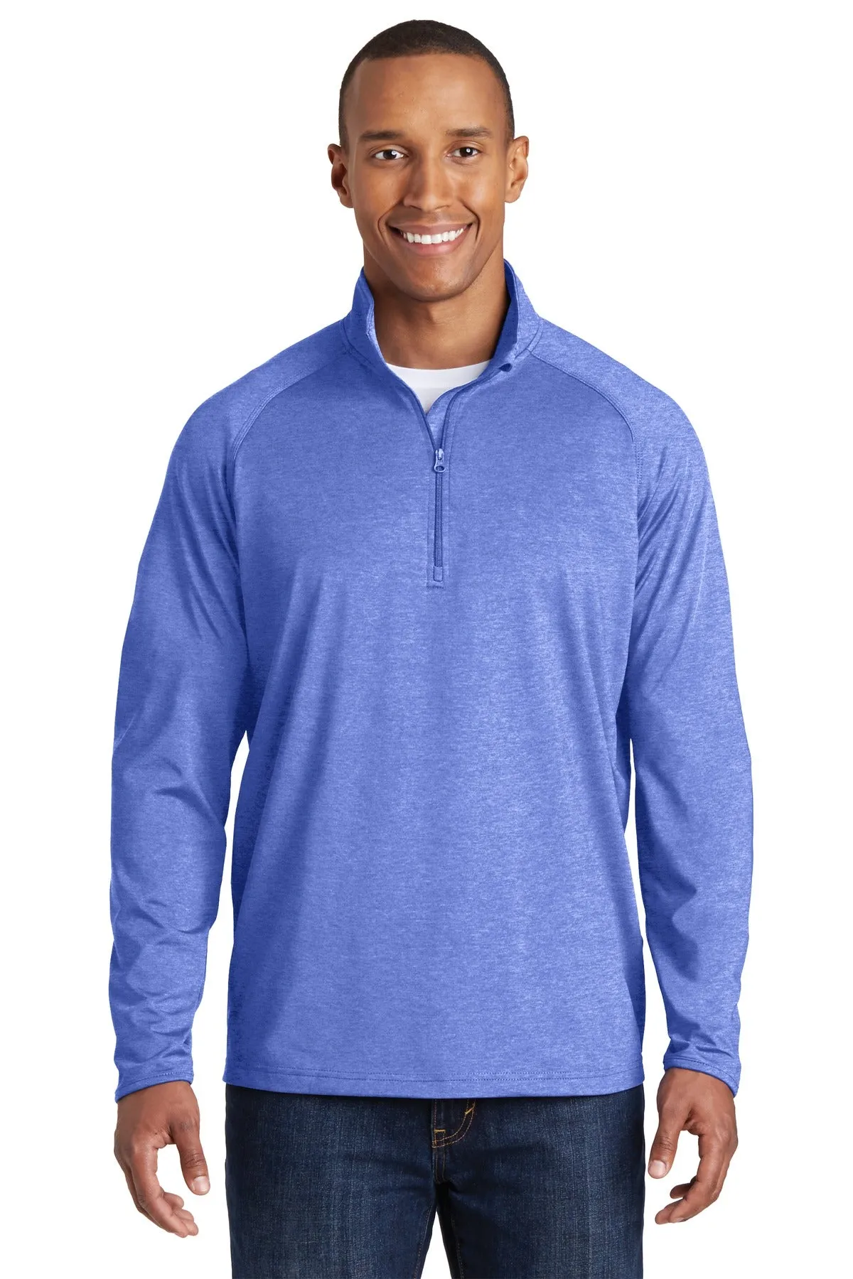 Sport-Tek Men's Tall Sport-Wick Stretch 1/2-Zip Pullover