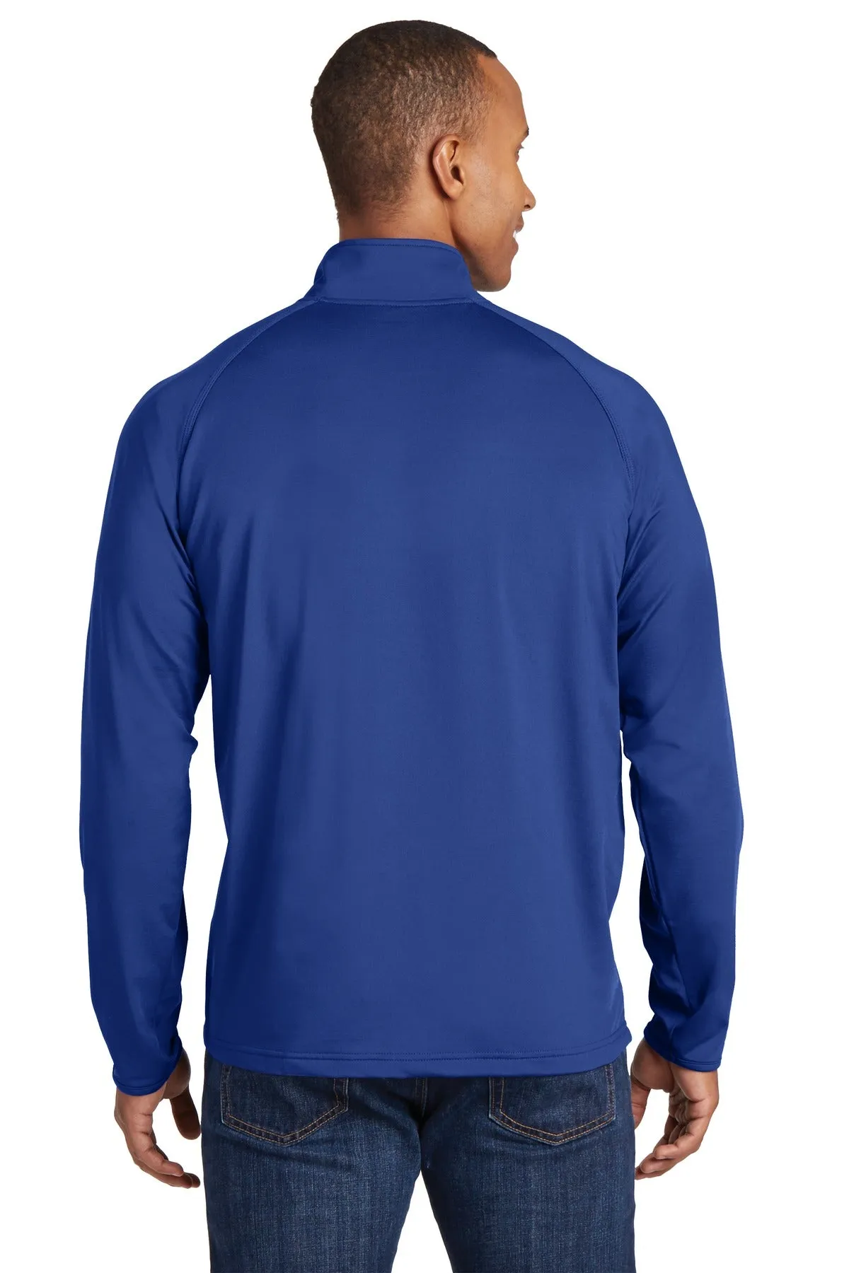 Sport-Tek Men's Tall Sport-Wick Stretch 1/2-Zip Pullover