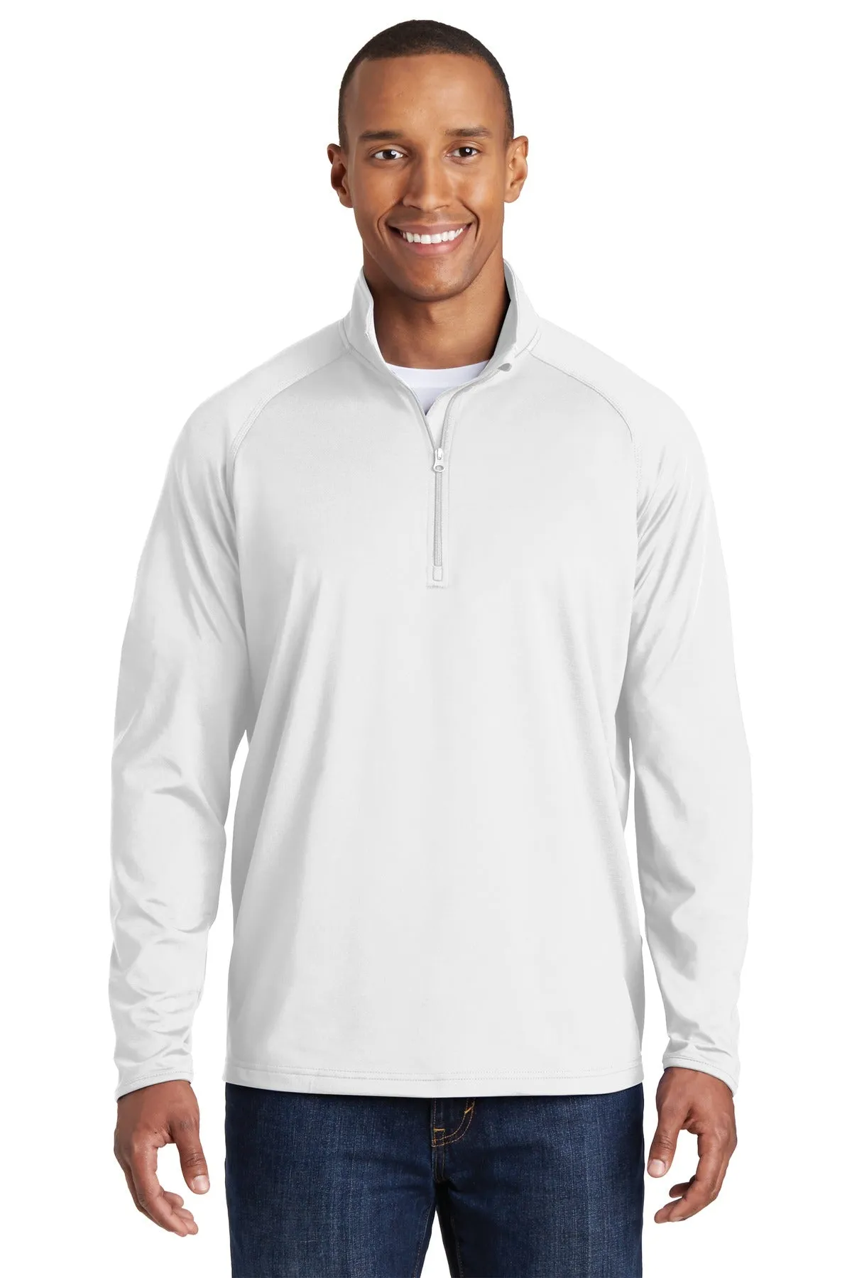 Sport-Tek Men's Tall Sport-Wick Stretch 1/2-Zip Pullover