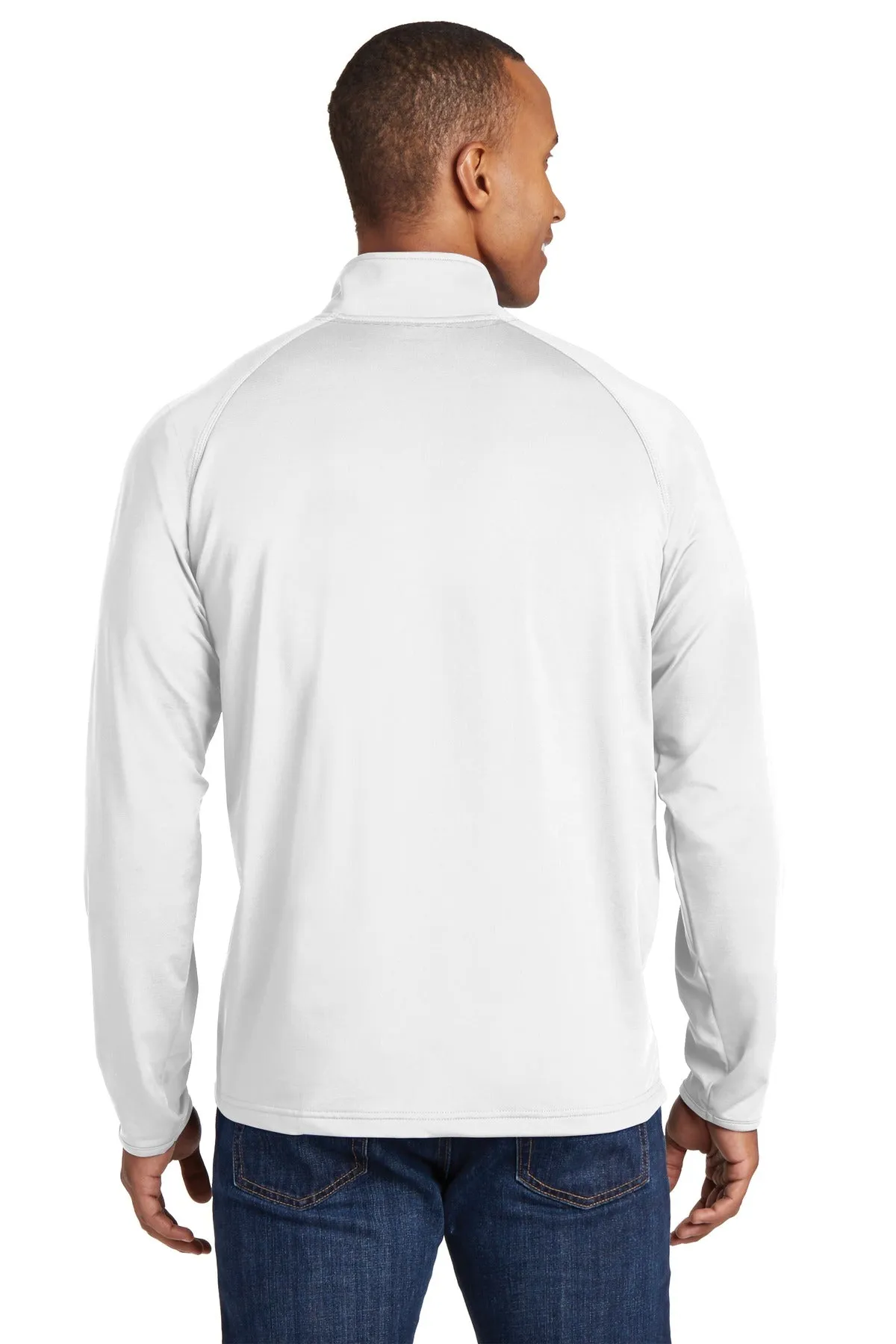 Sport-Tek Men's Tall Sport-Wick Stretch 1/2-Zip Pullover