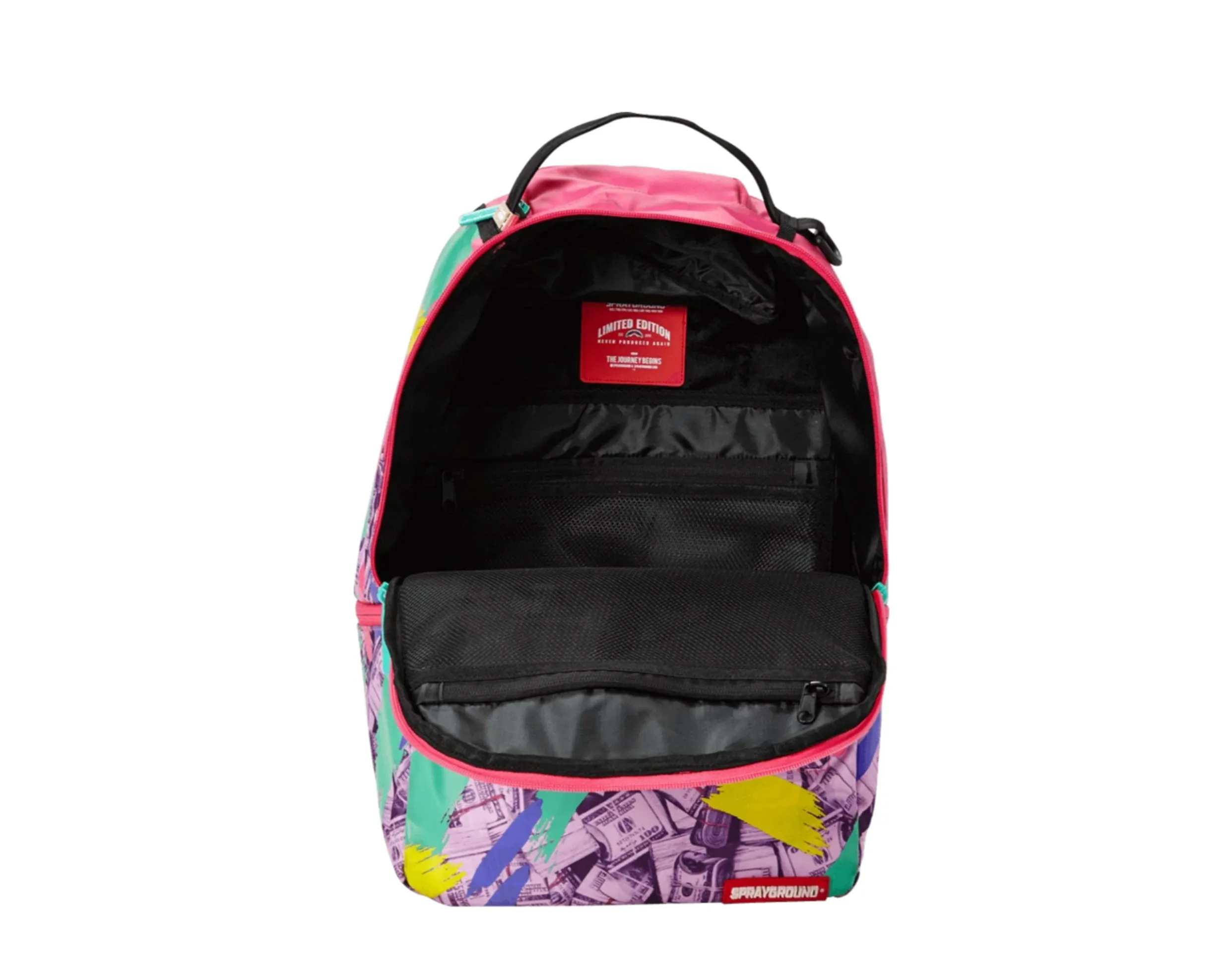 Sprayground Money Pink Camo Drip Backpack