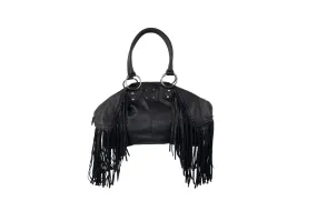 STS Ranchwear Womens Indie Carmen Black Buffalo Leather Handbag Bag