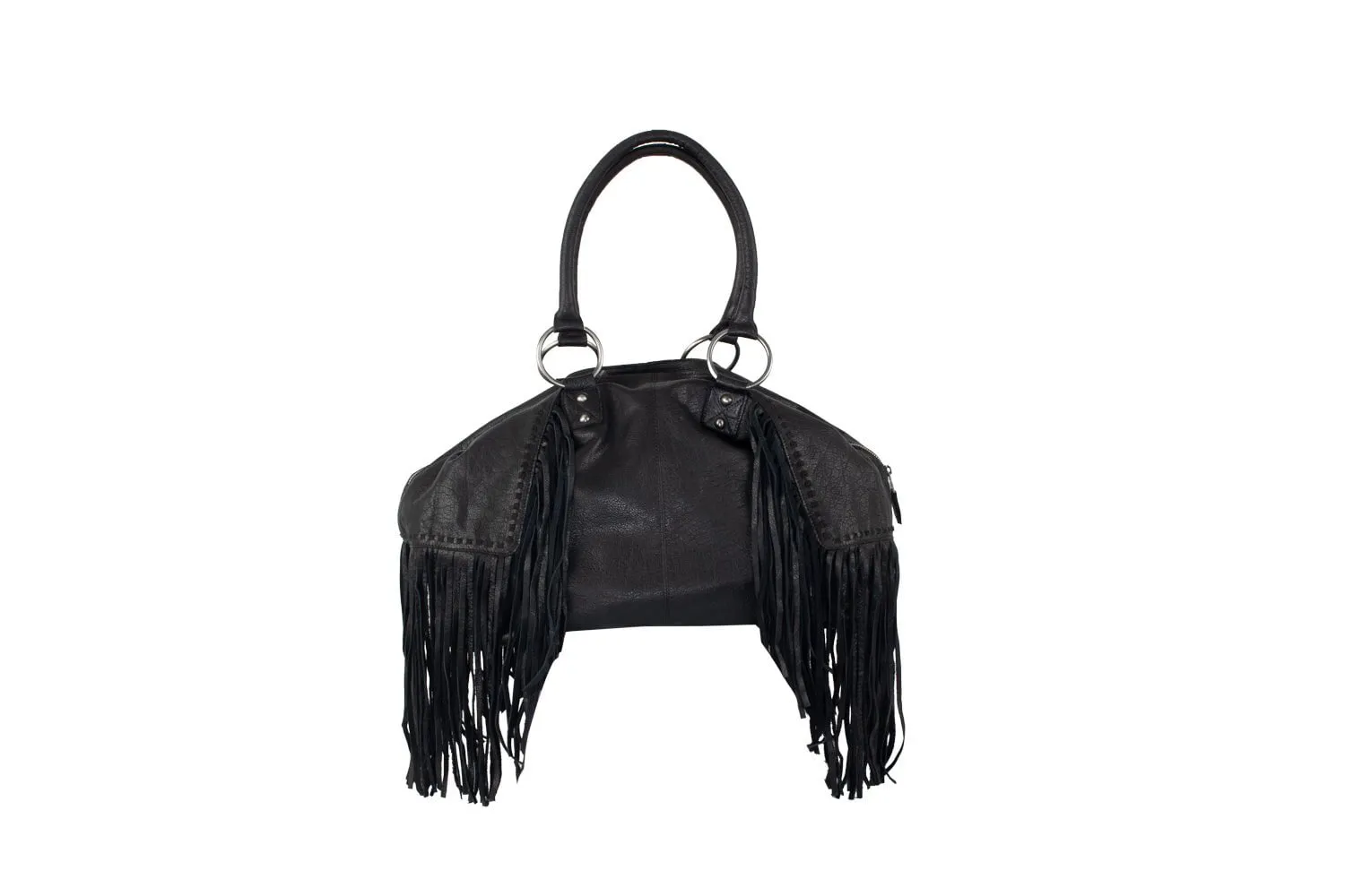 STS Ranchwear Womens Indie Carmen Black Buffalo Leather Handbag Bag