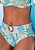 Sunseeker High Waist Tropical Print Bikini Bottom