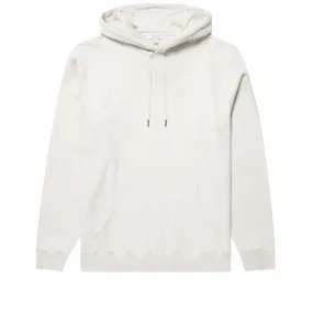 Sunspel Cotton Loopback Overhead Pullover Hooded Sweatshirt (Undyed)