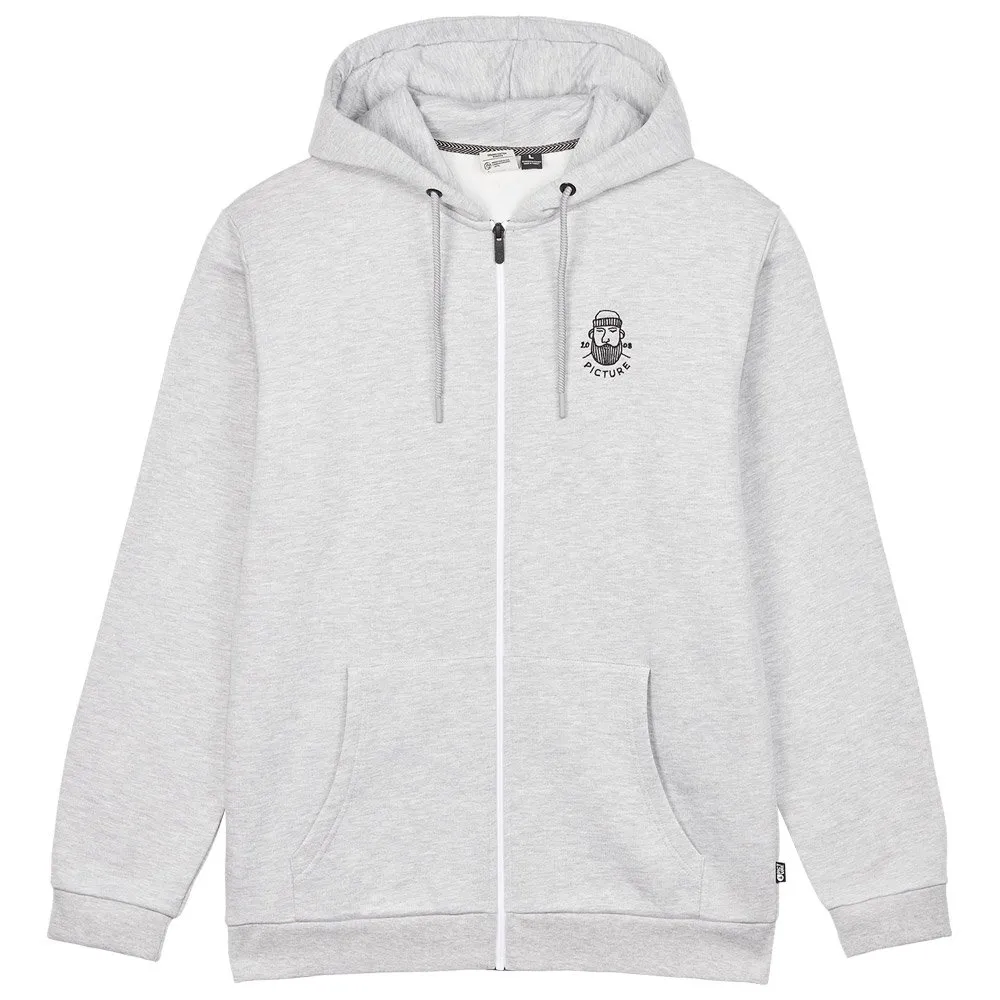 Sweatshirt Picture ---Chewko Zip Hoodie Grey Melange