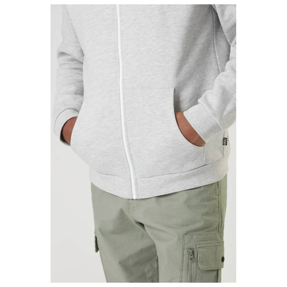 Sweatshirt Picture ---Chewko Zip Hoodie Grey Melange