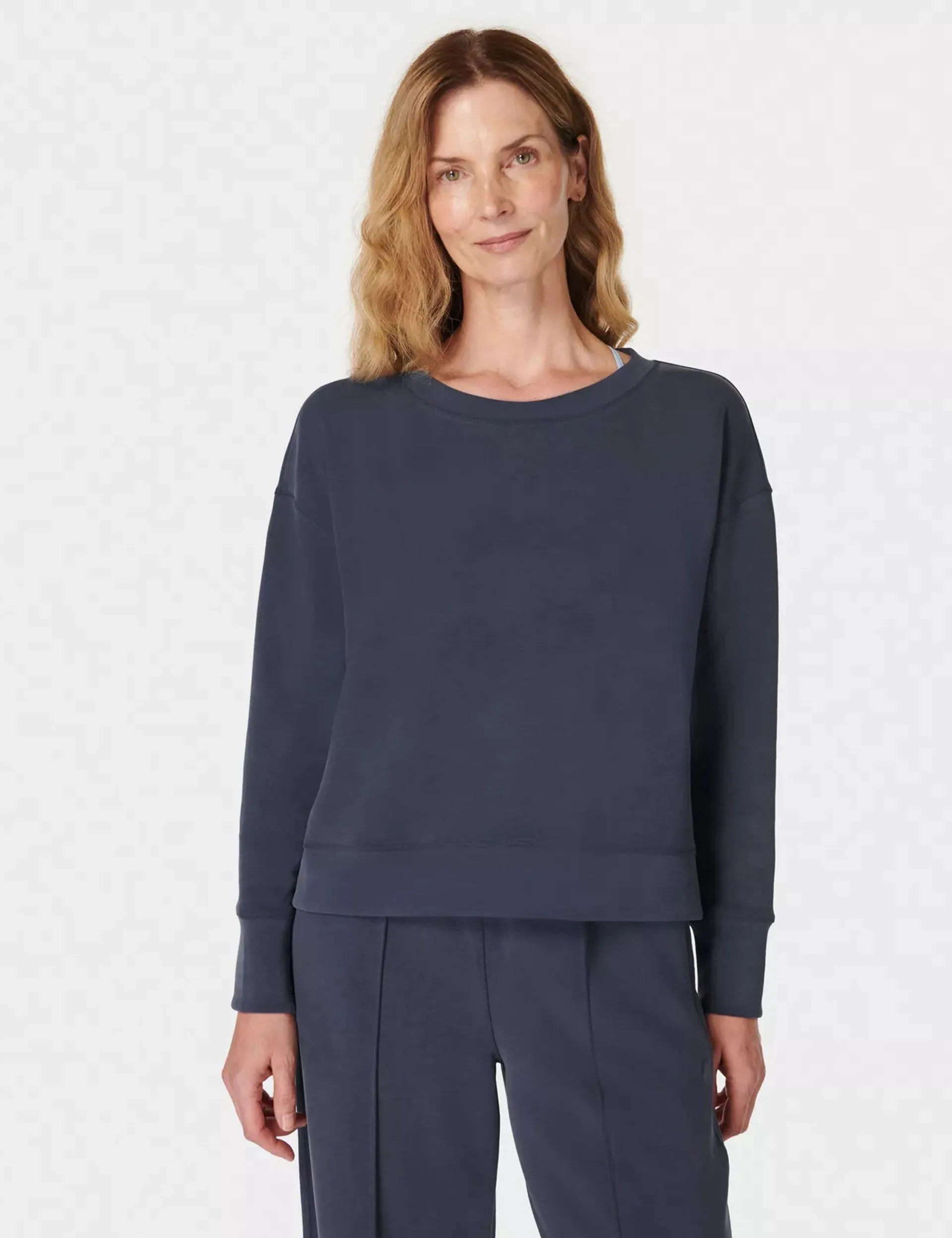 Sweaty Betty Sand Wash Pullover - Navy Blue