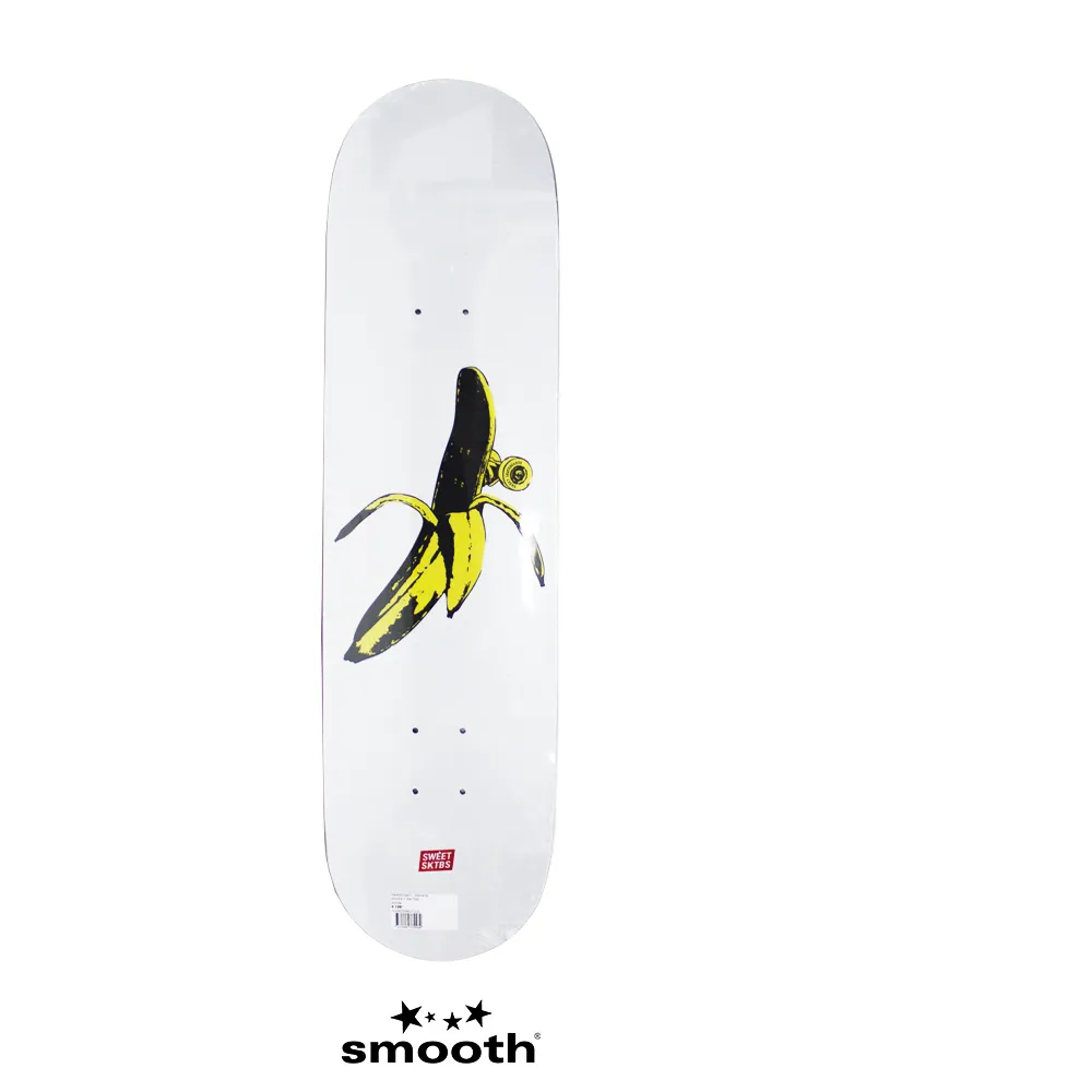 Sweet Sktbs Banana Skateboard Deck White 1009254801220 – 8.125″