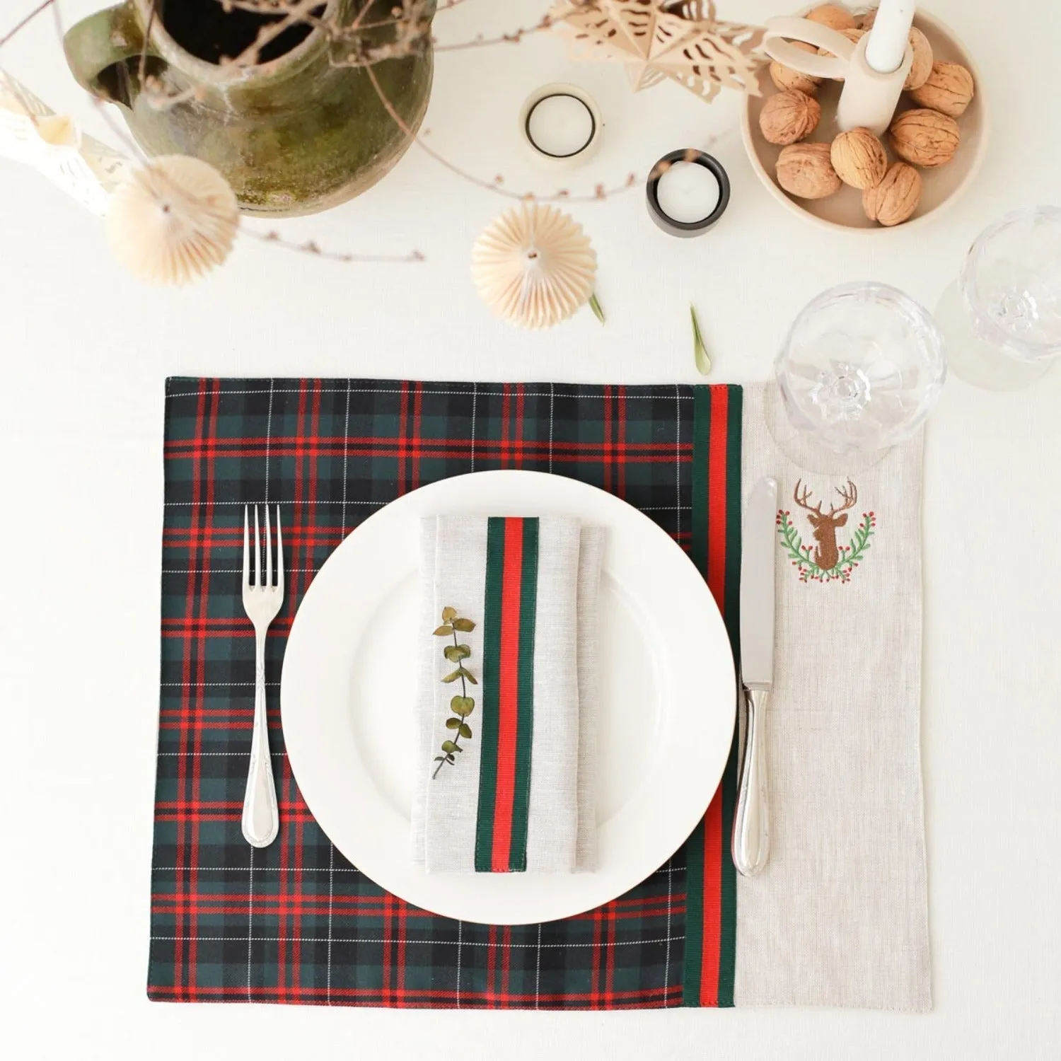 Tartan Linen Napkins (Set of 2)