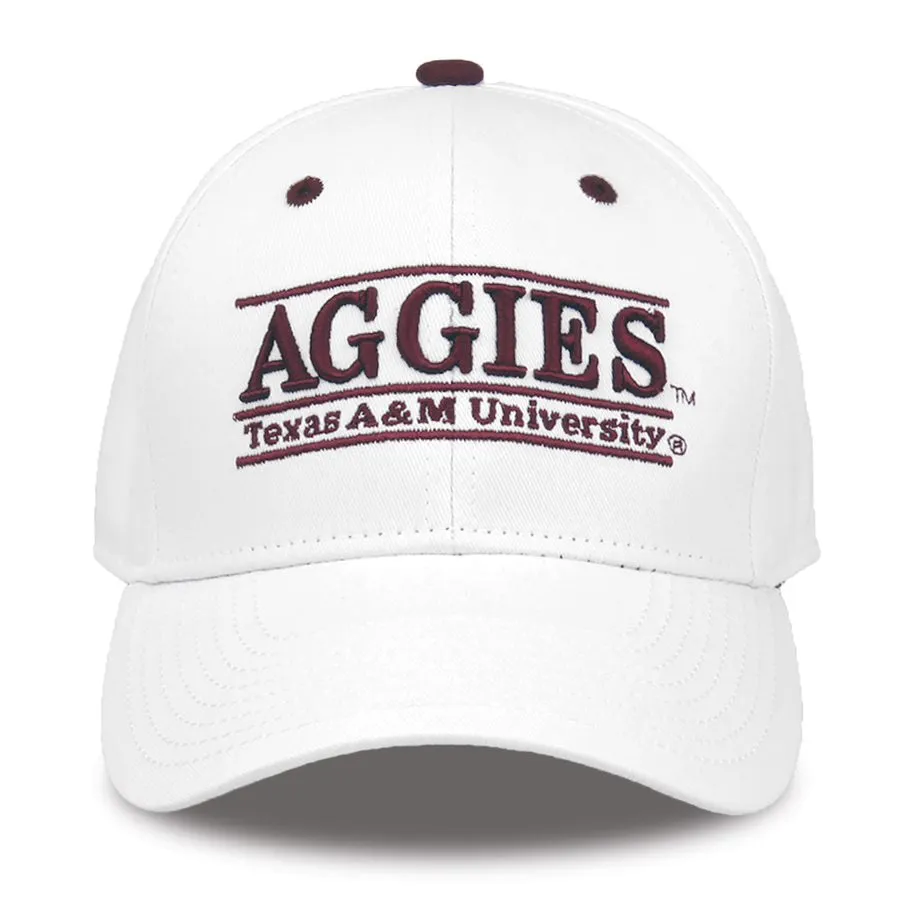 The Game Cap - White Bar Cap - Aggies