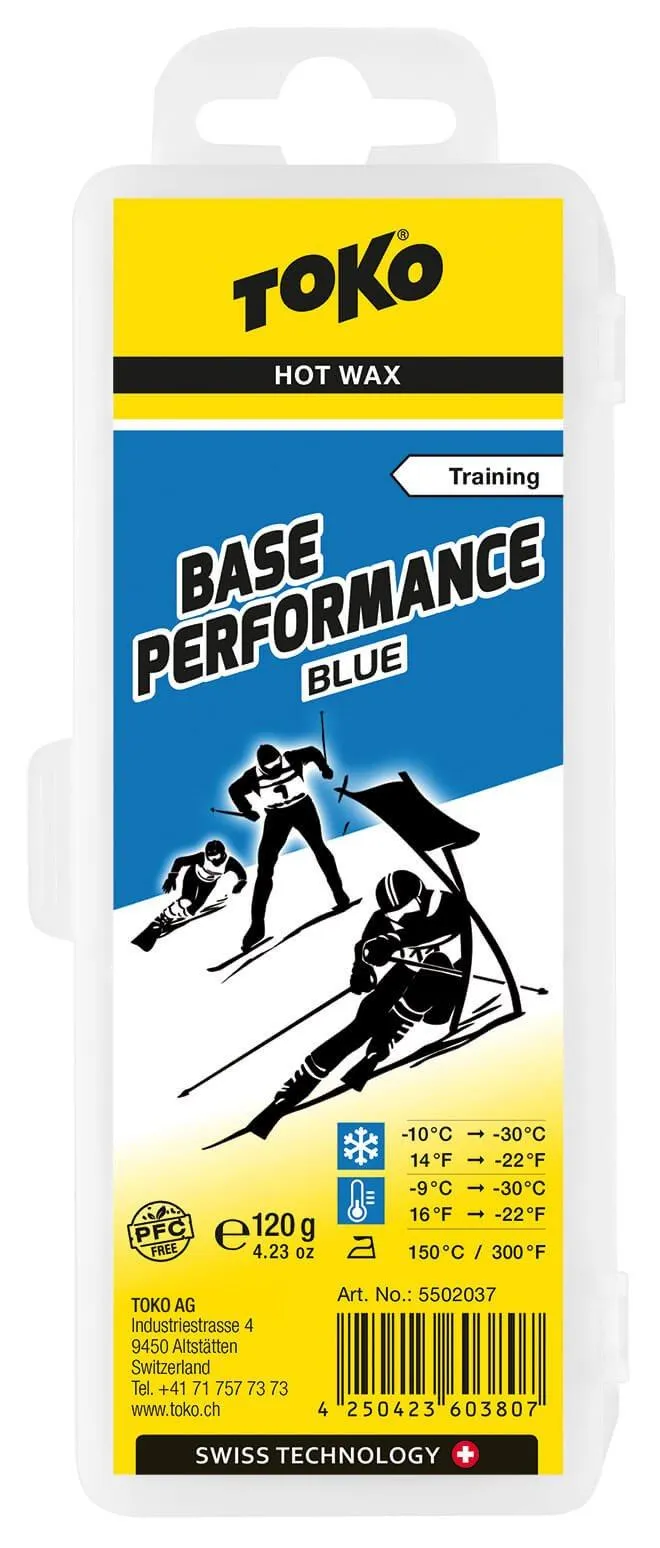 Toko Base Performance Hot Wax Blue | Ski Maintenance & Waxing UK