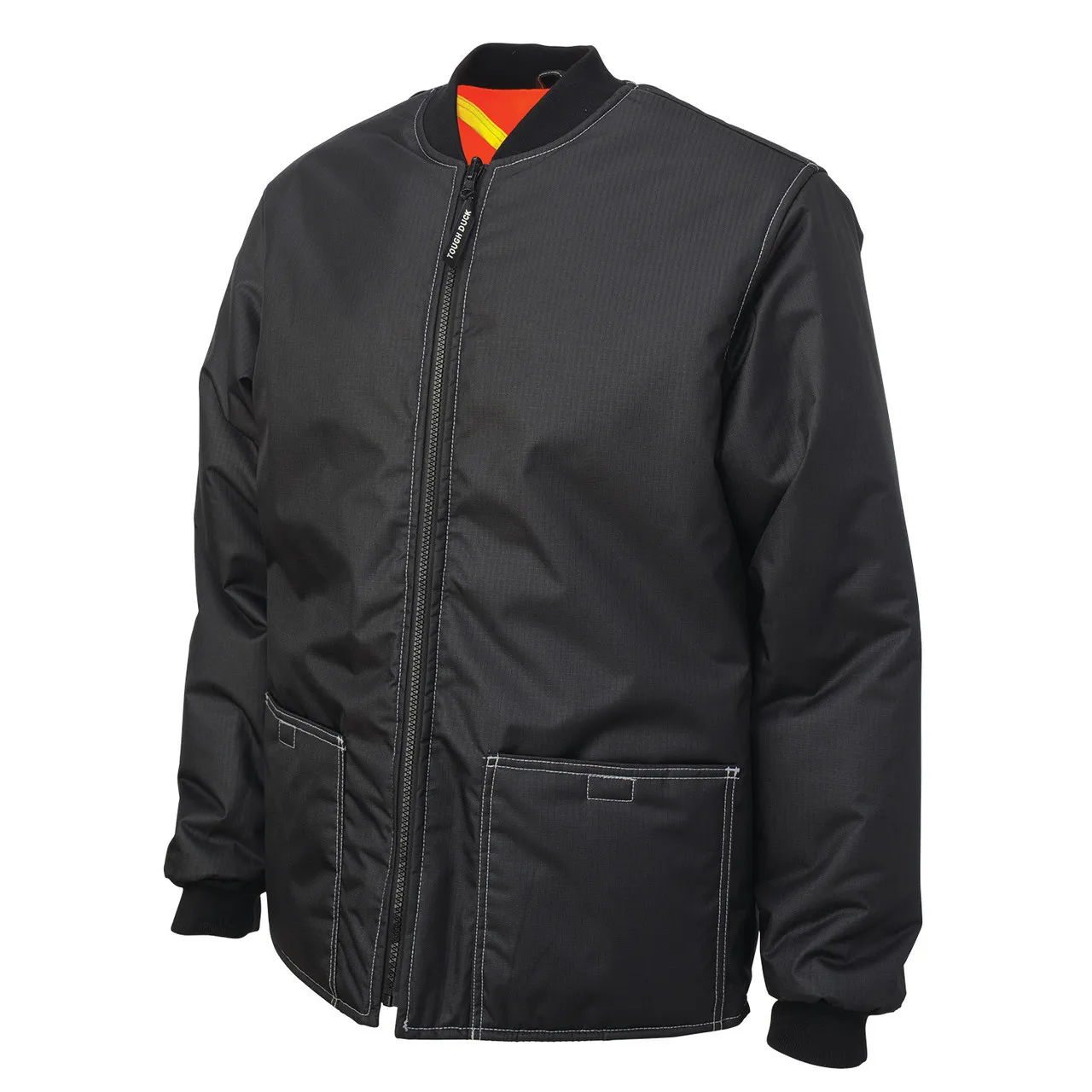 Tough Duck Enhanced Vis X-Back 4-in-1 Black Ripstop Jacket S187-BLK