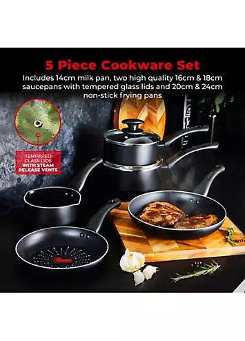 Tower SmartStart Classic 5 Piece Cookware Pan Set | Kaleidoscope