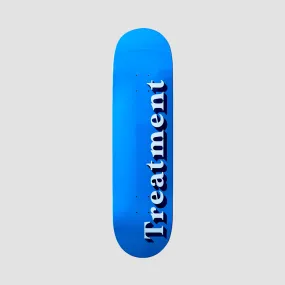 Treatment Logo Skateboard Deck Blue - 8.25