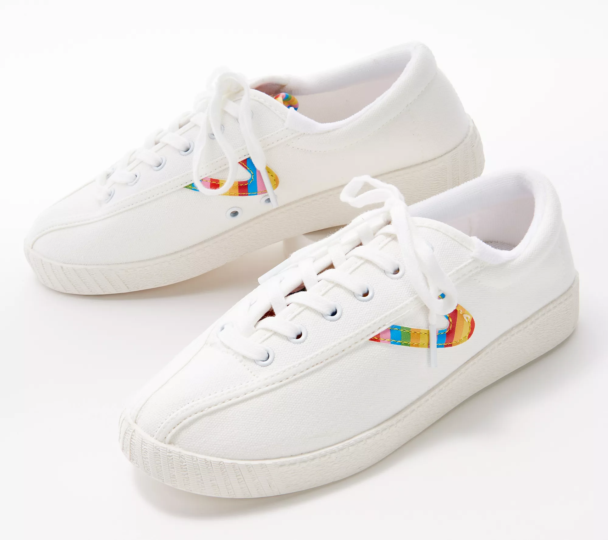 Tretorn Rainbow Lace-Up Sneakers - Nylite Plus Canvas