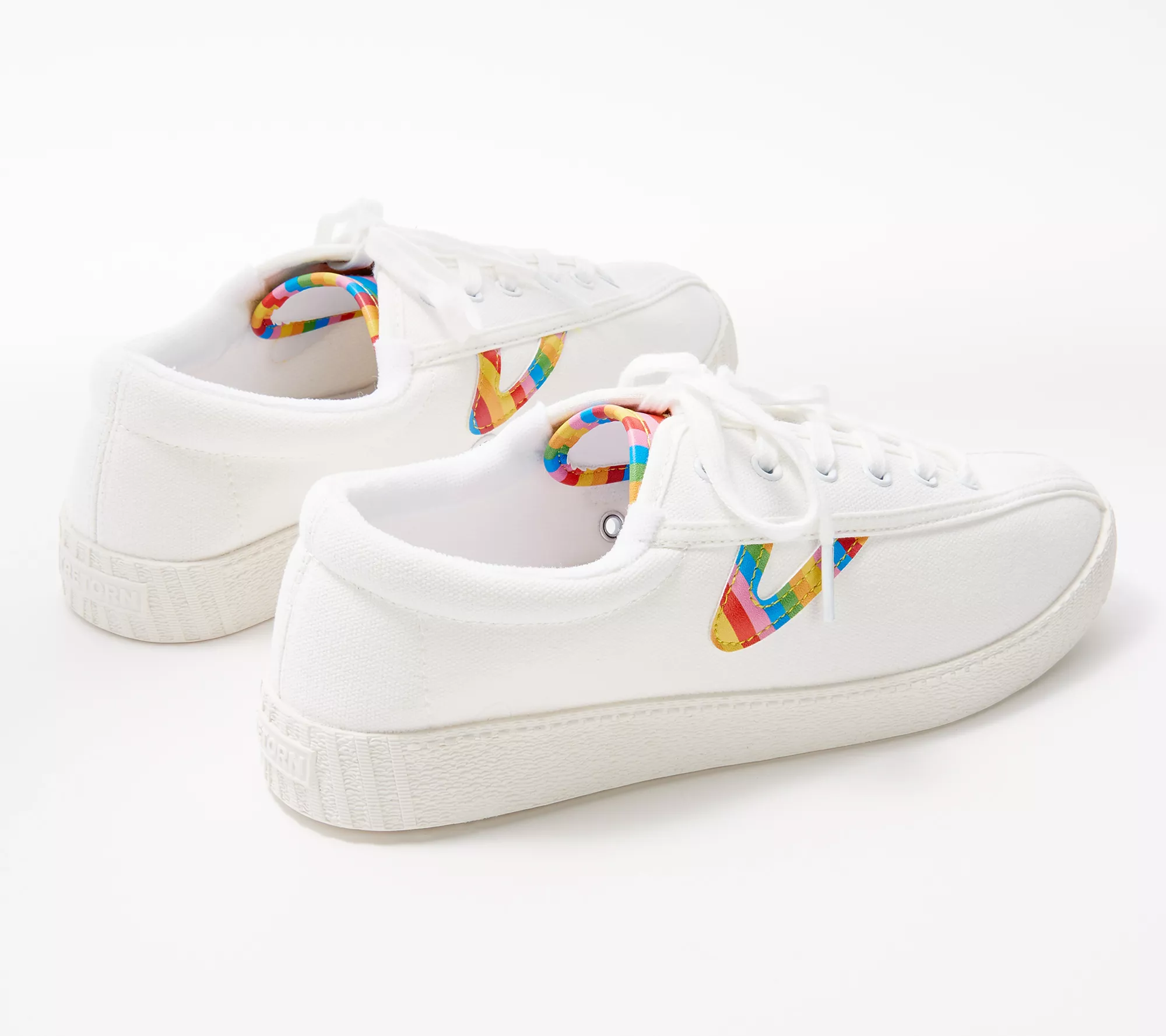 Tretorn Rainbow Lace-Up Sneakers - Nylite Plus Canvas