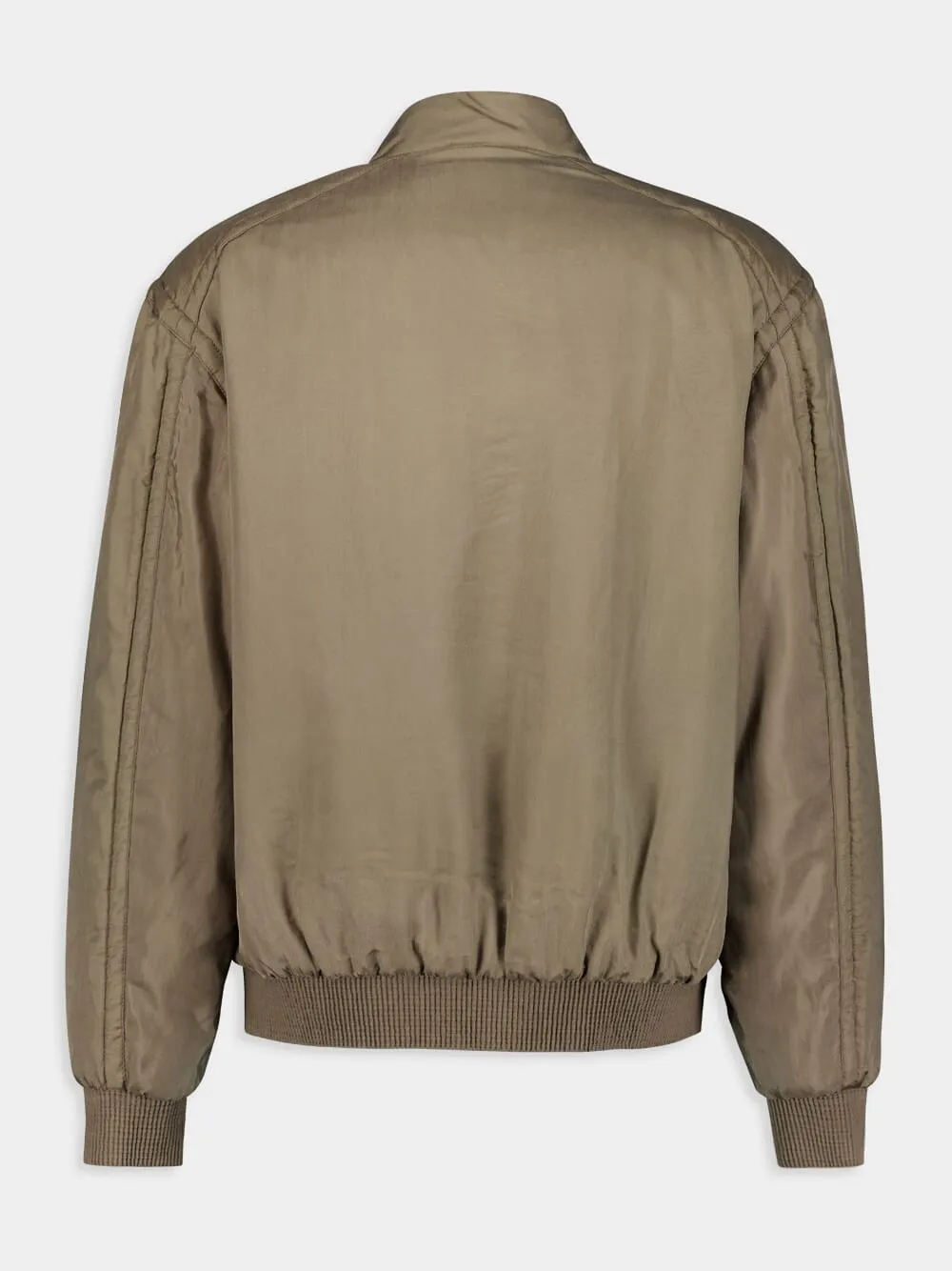 Twill Teddy Bomber Jacket