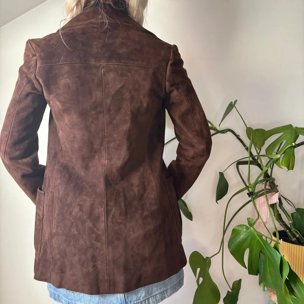 Unbranded Suede Jacket - Small Brown Suede