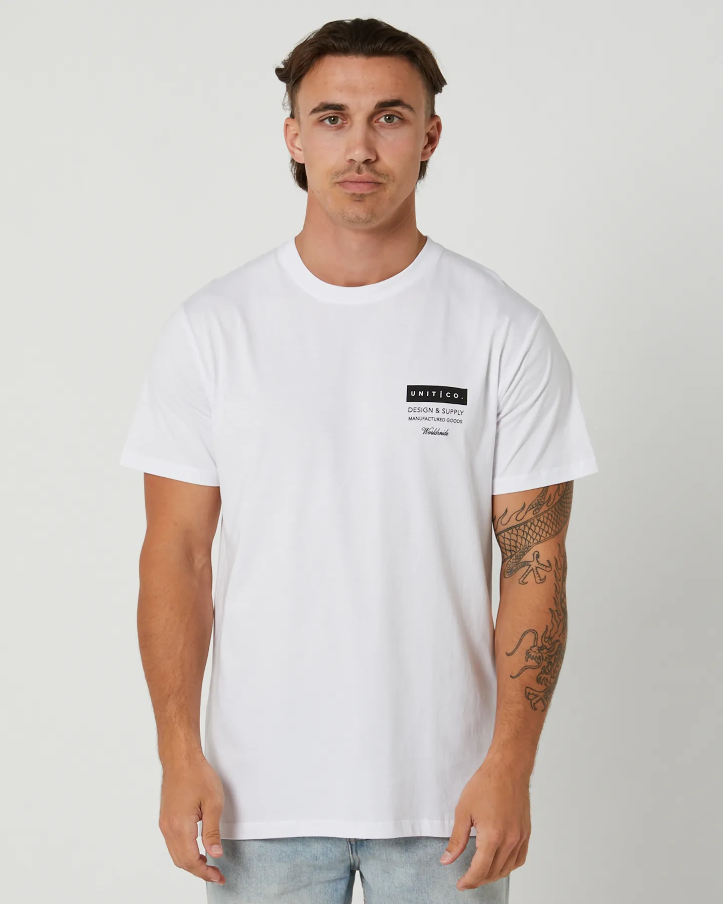 Unit Plate Tee - White | SurfStitch