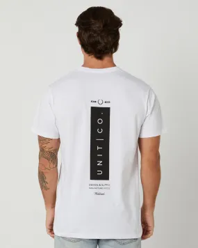 Unit Plate Tee - White | SurfStitch