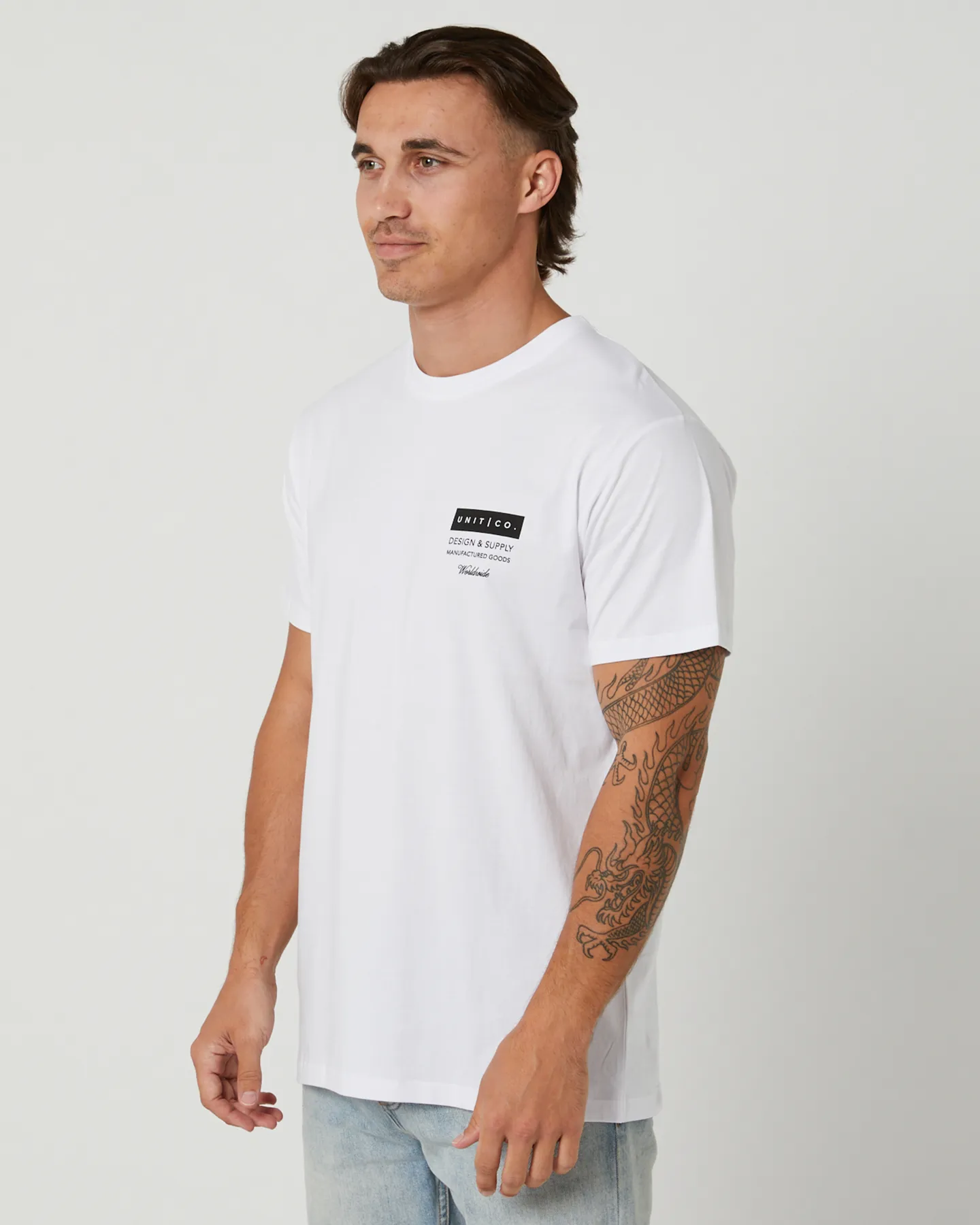 Unit Plate Tee - White | SurfStitch