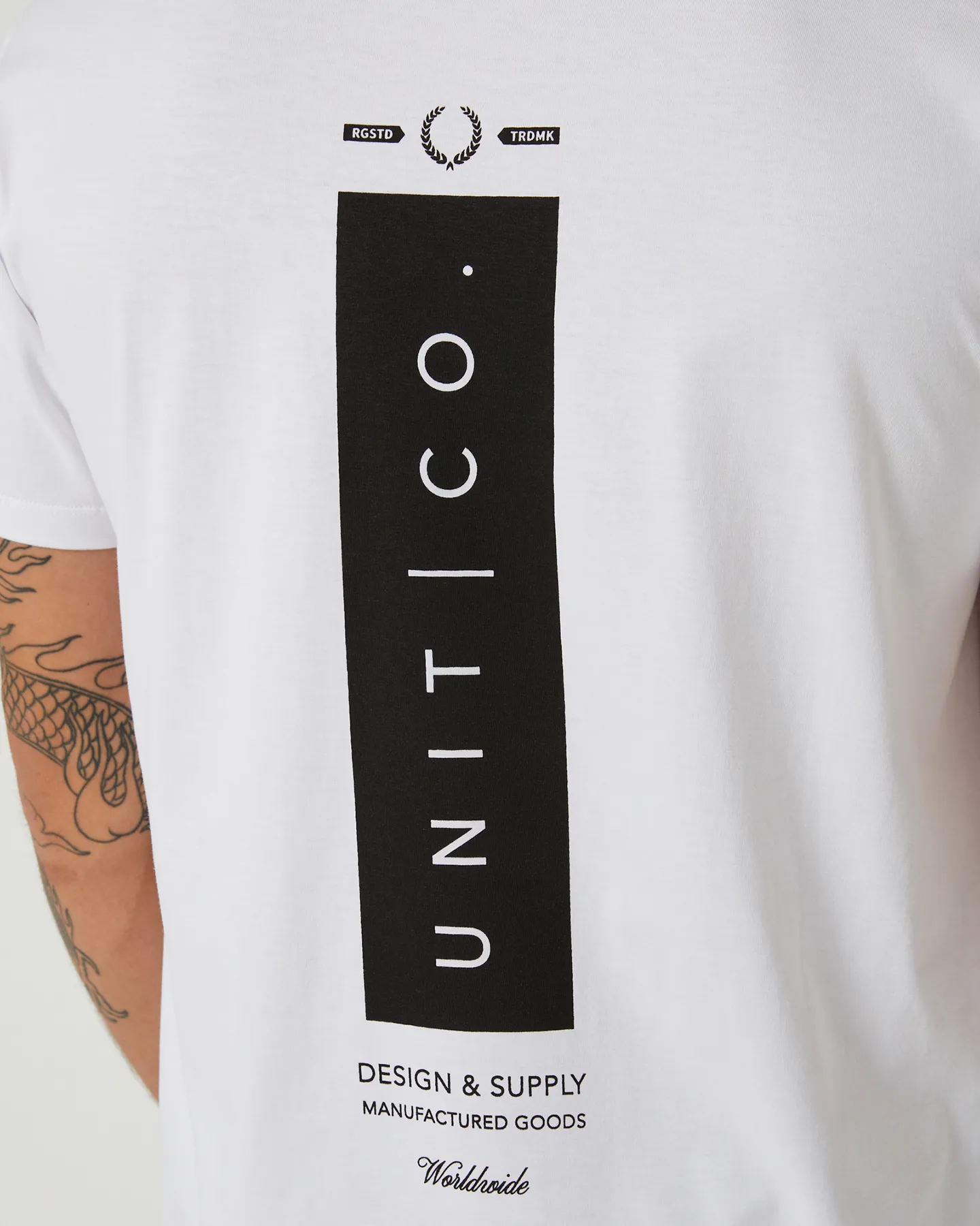 Unit Plate Tee - White | SurfStitch