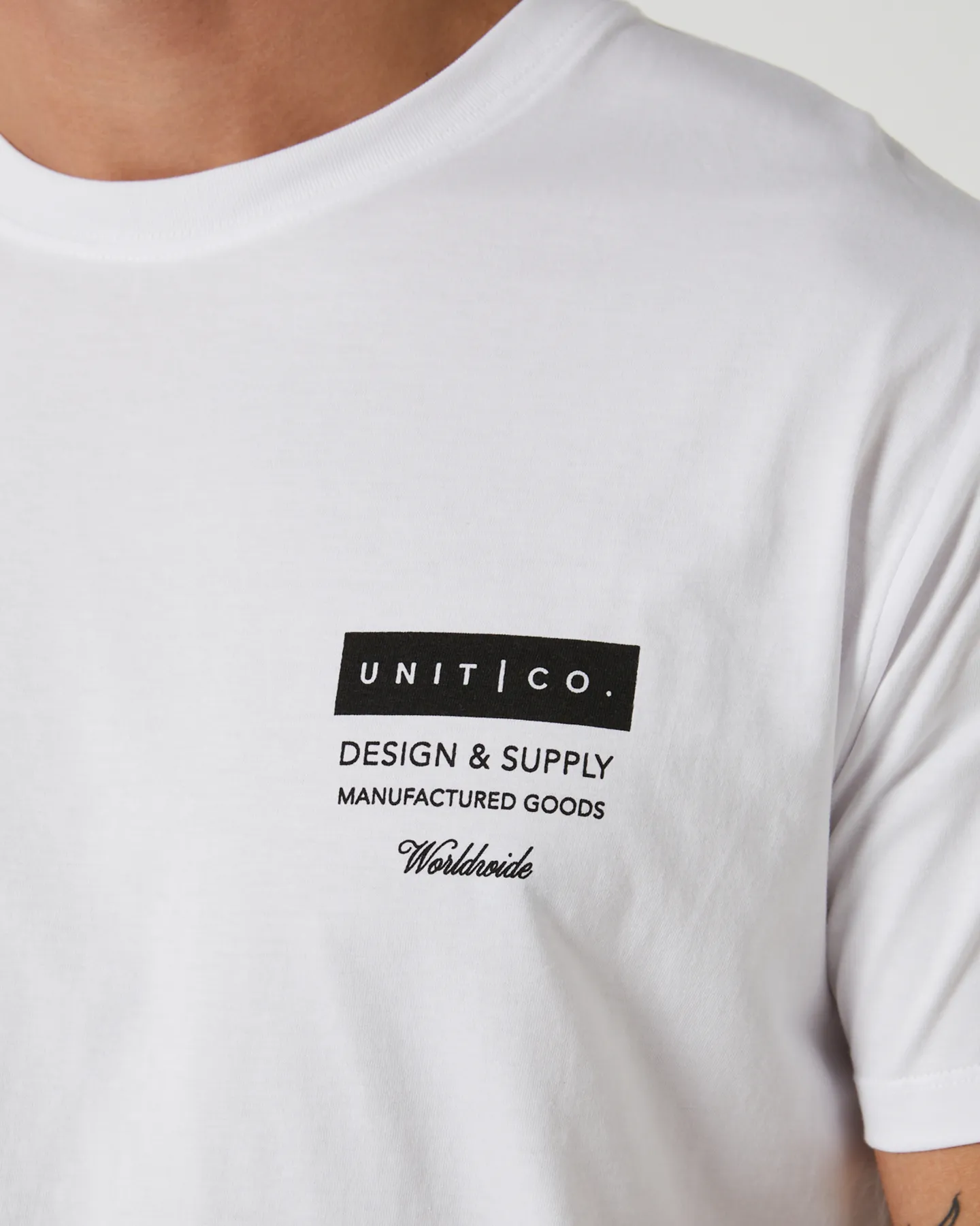 Unit Plate Tee - White | SurfStitch