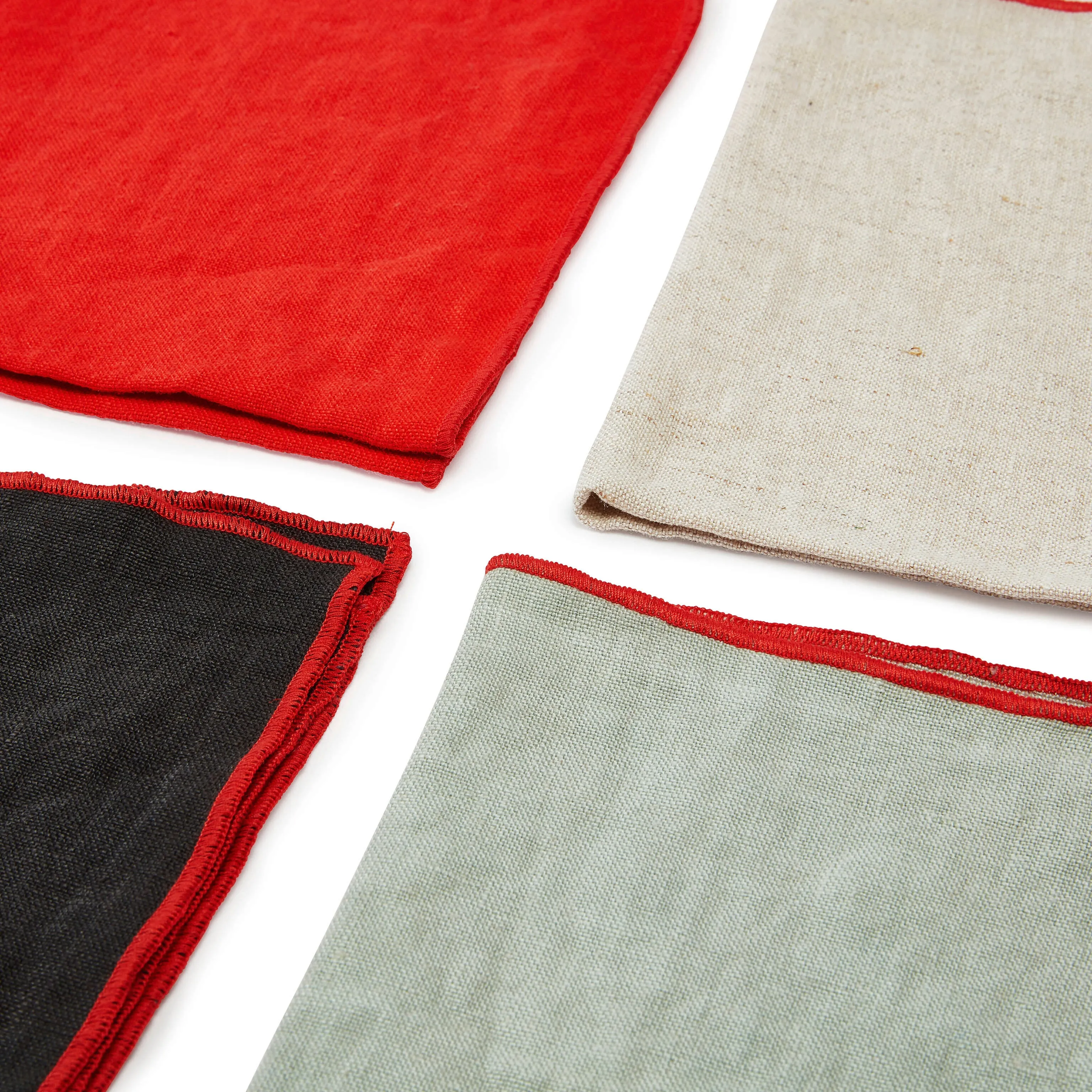 Upcycled Linen Napkins - Set of 6