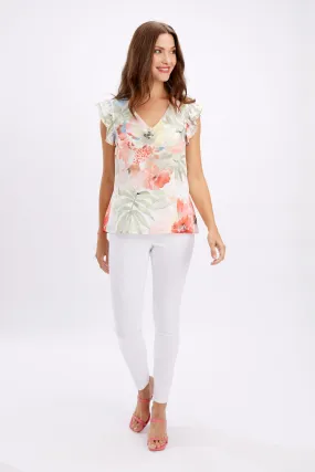 V-neck Floral Pullover Style 6281246165