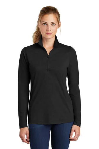 VA LST407 Sport-Tek  Ladies PosiCharge  Tri-Blend Wicking 1/4-Zip Pullover