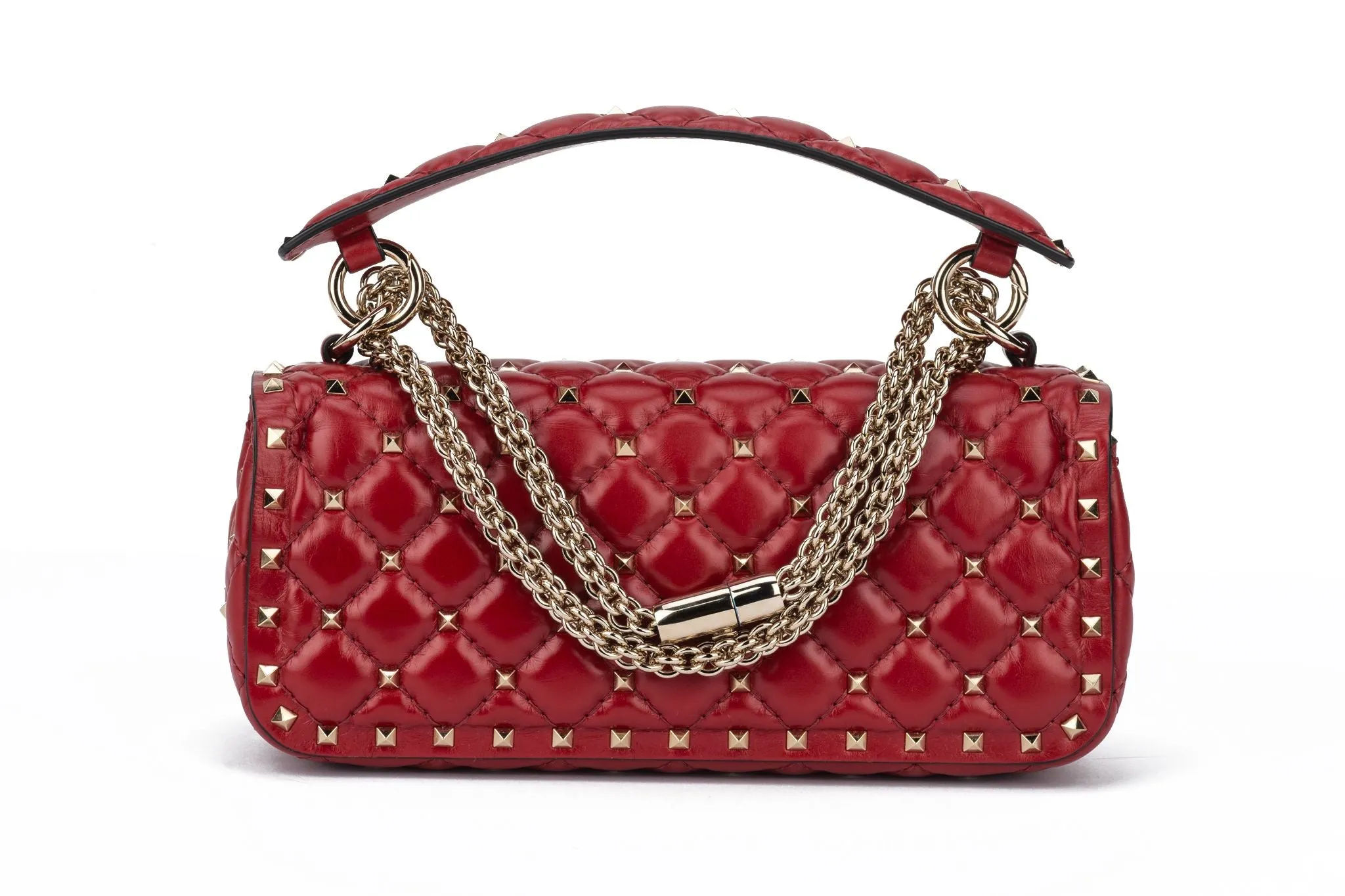 Valentino New Red Rockstud Shoulder Bag