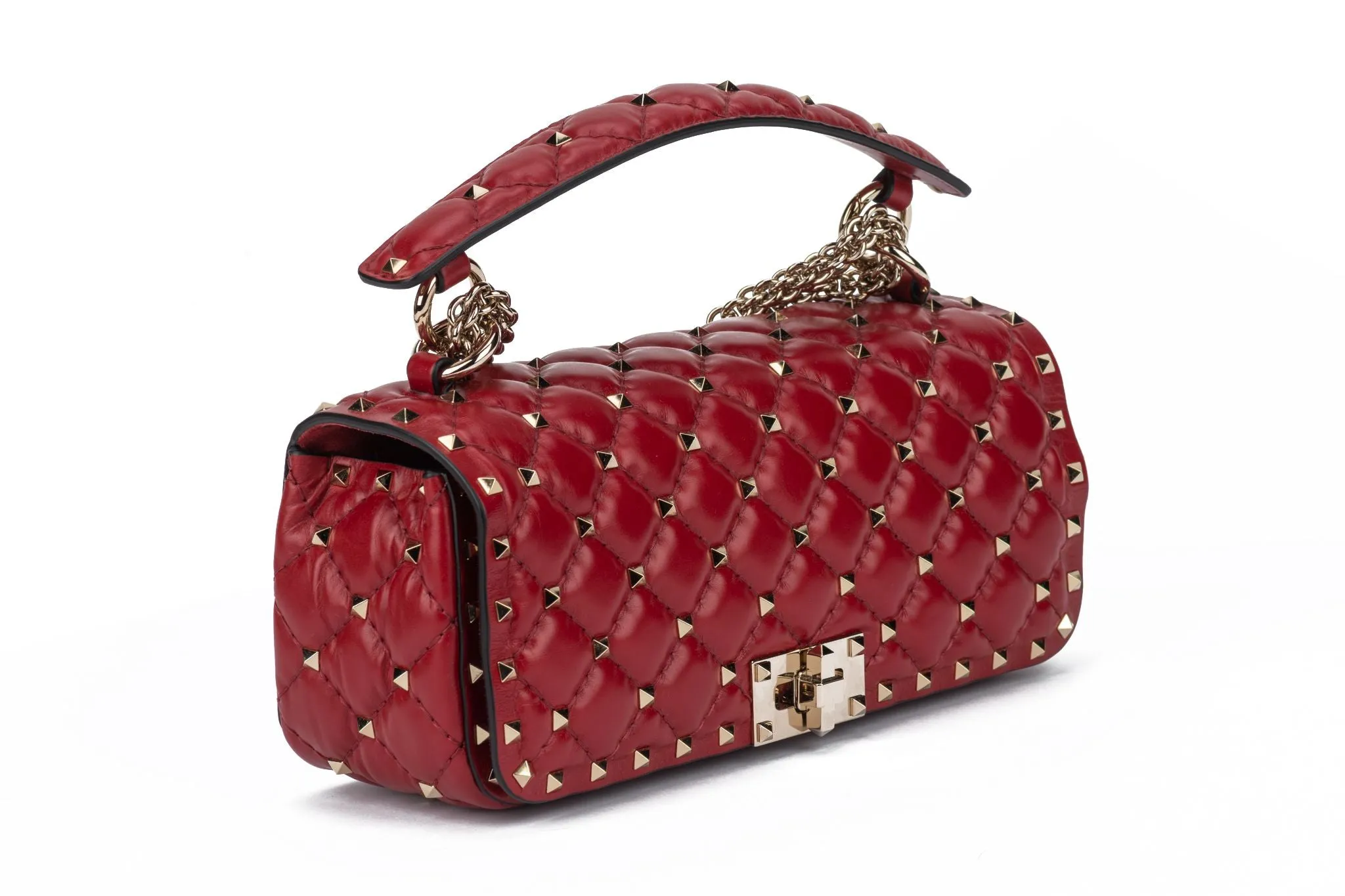 Valentino New Red Rockstud Shoulder Bag